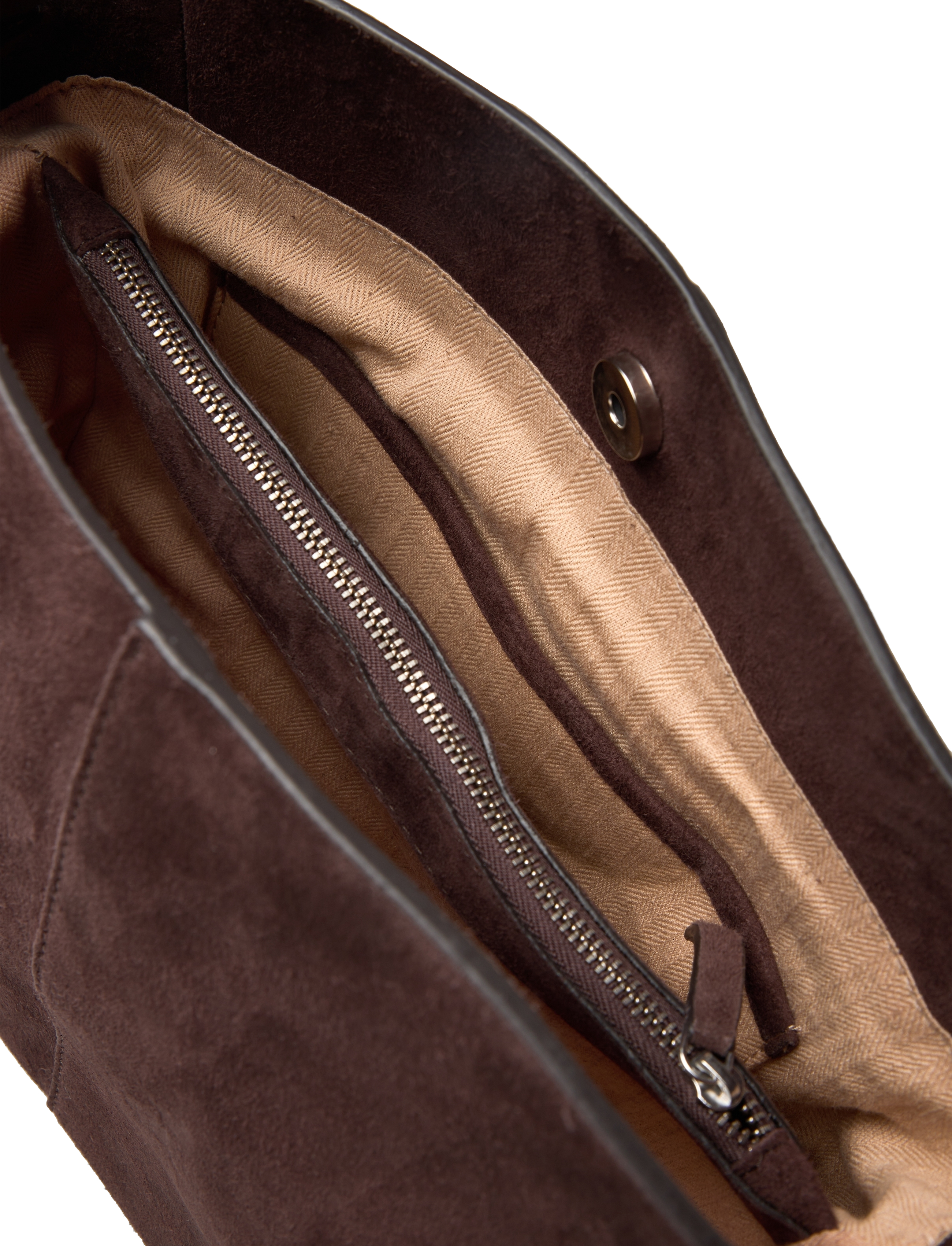 Becksöndergaard - Suede Fraya Small Bag - moetrendid - hot fudge brown - 3
