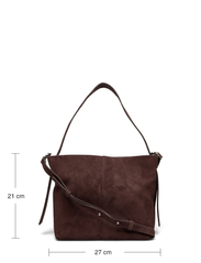 Becksöndergaard - Suede Fraya Small Bag - party wear at outlet prices - hot fudge brown - 4