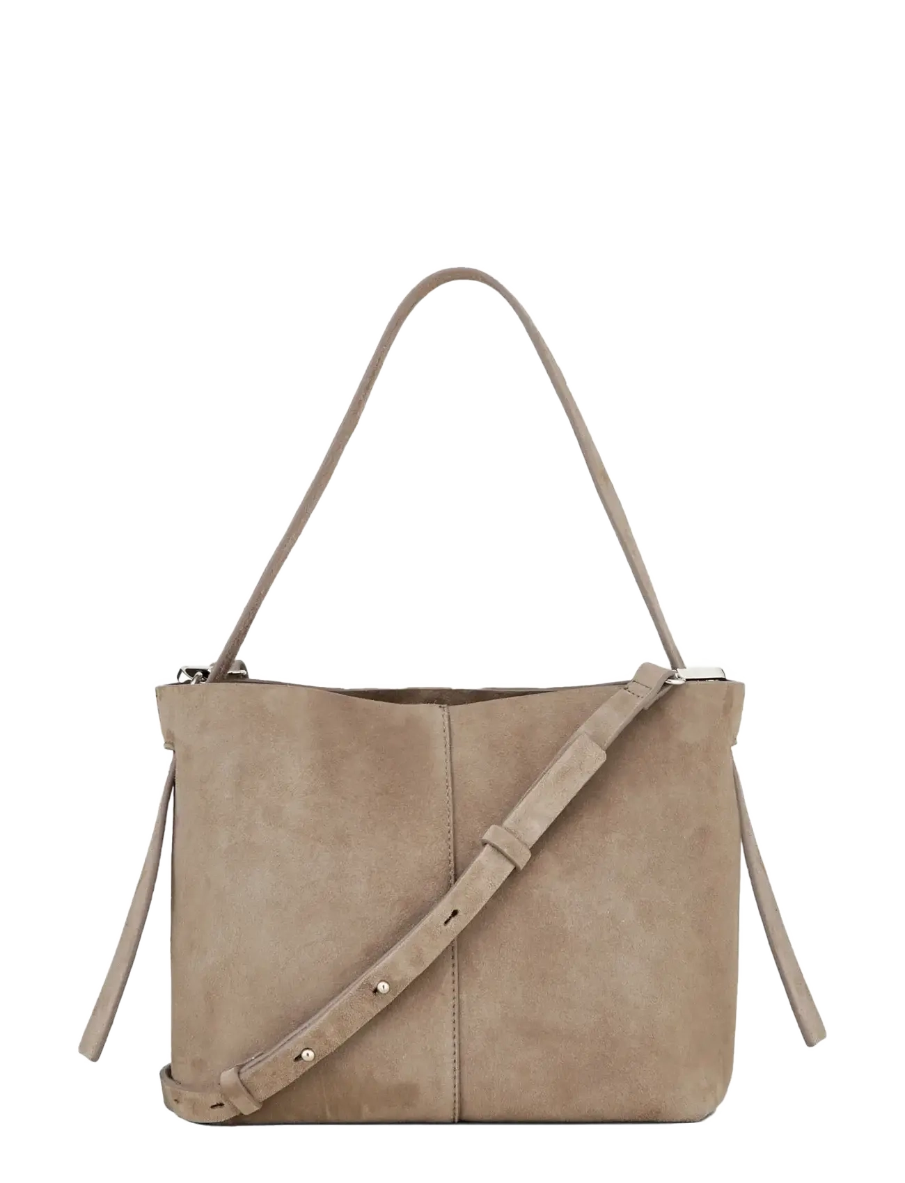 Becksöndergaard Suede Fraya Small Bag, 24X 22 cm, Bags, Beige - Shoulder Bags-crossbody Frauen