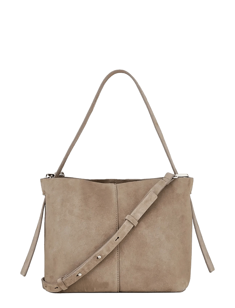 Becksöndergaard - Suede Fraya Small Bag - besondere anlässe - moral gray - 0