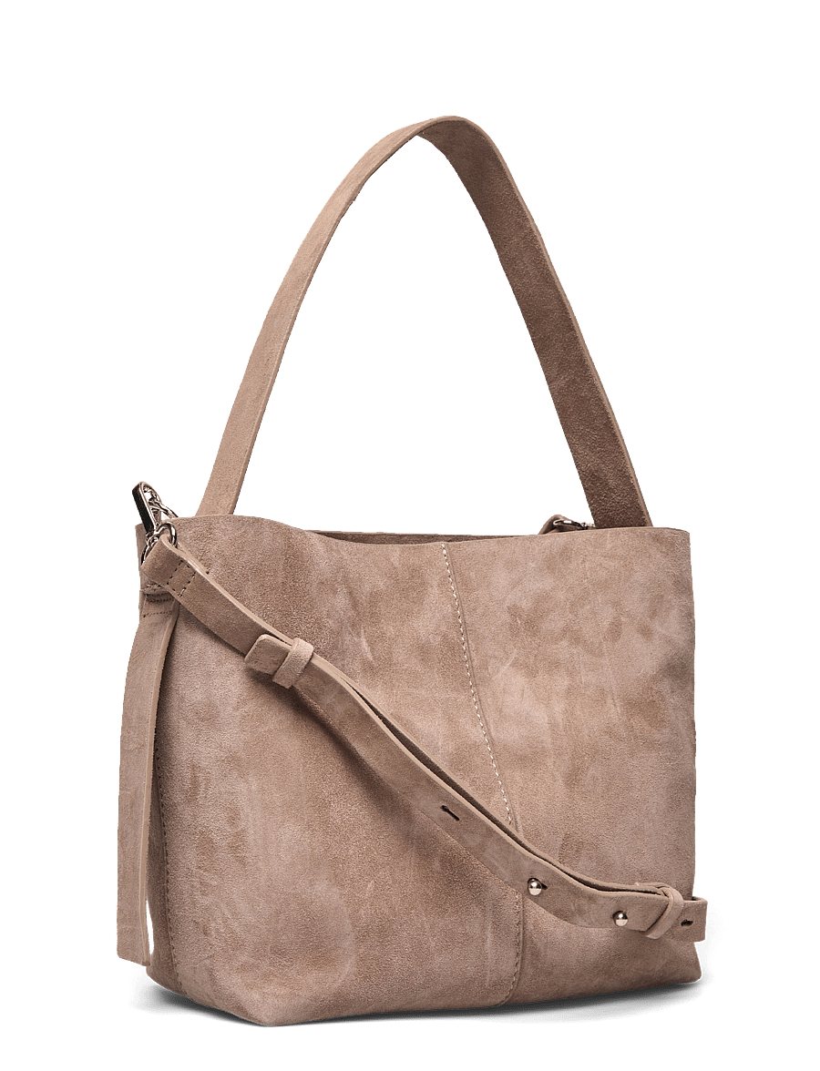 Becksöndergaard - Suede Fraya Small Bag - mados tendencijos - moral gray - 2