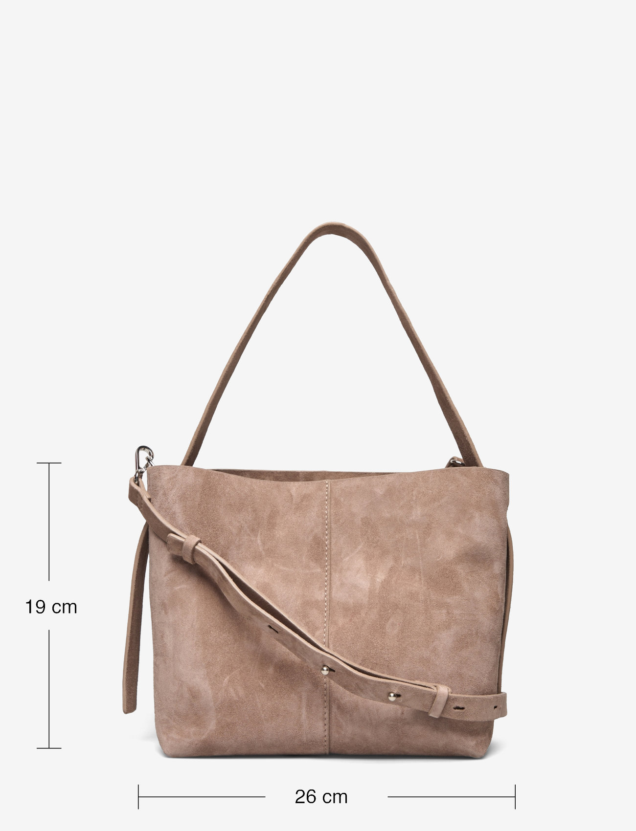 Becksöndergaard - Suede Fraya Small Bag - besondere anlässe - moral gray - 4