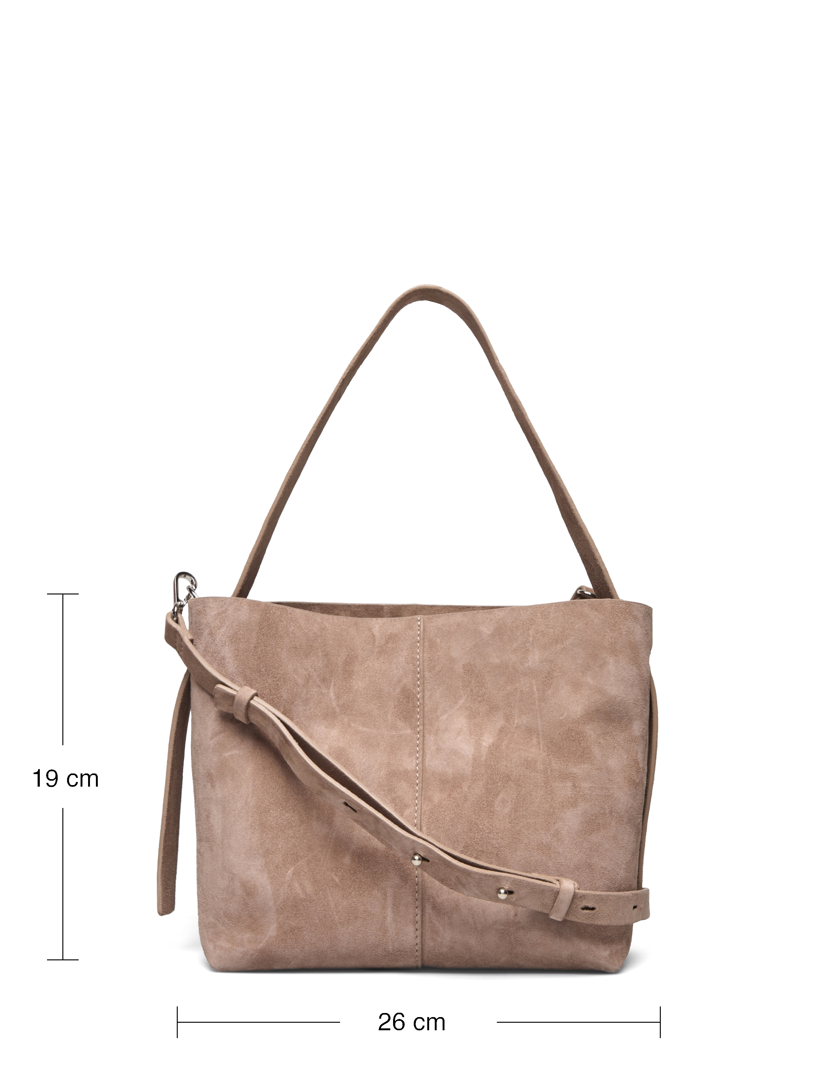 Becksöndergaard - Suede Fraya Small Bag - vakarėlių drabužiai išparduotuvių kainomis - moral gray - 4