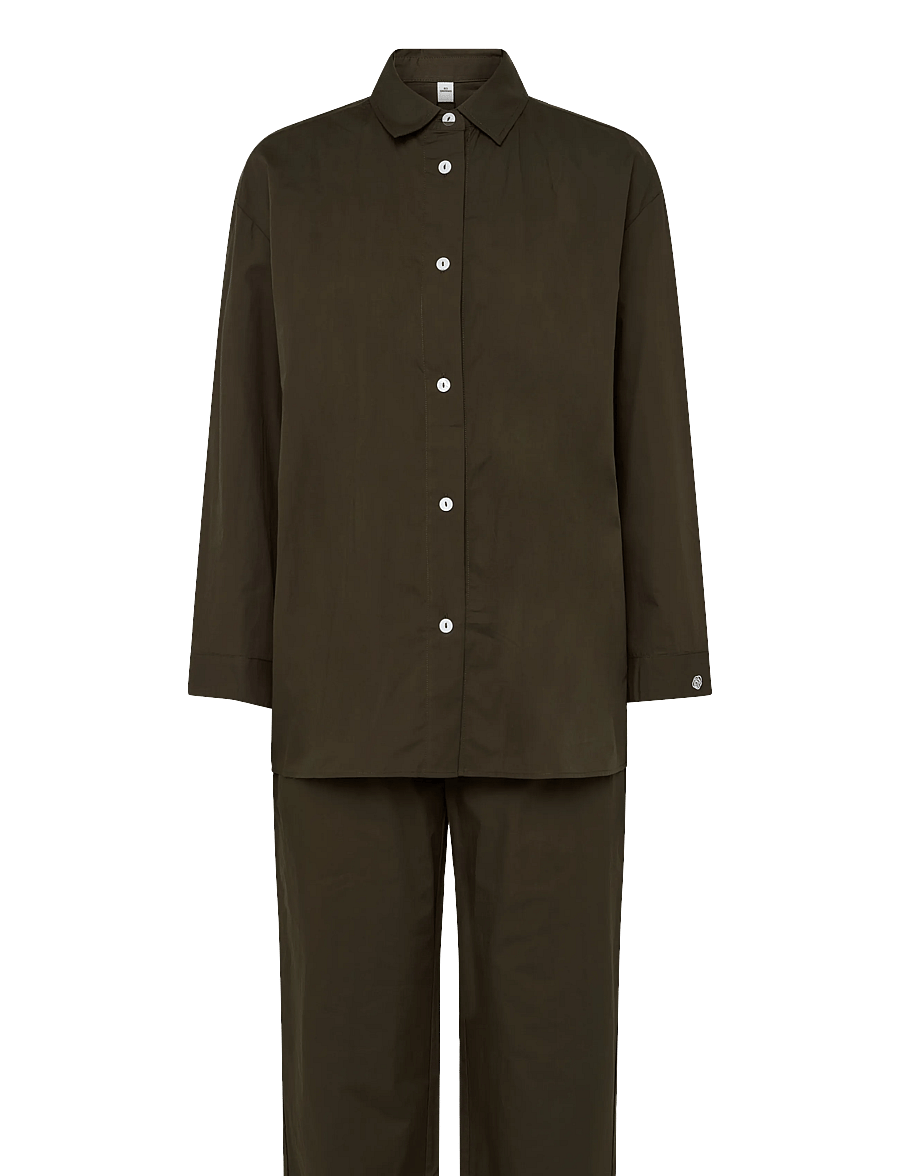 Becksöndergaard - Essential Pyjamas Set - pyjamas - hot fudge brown - 0