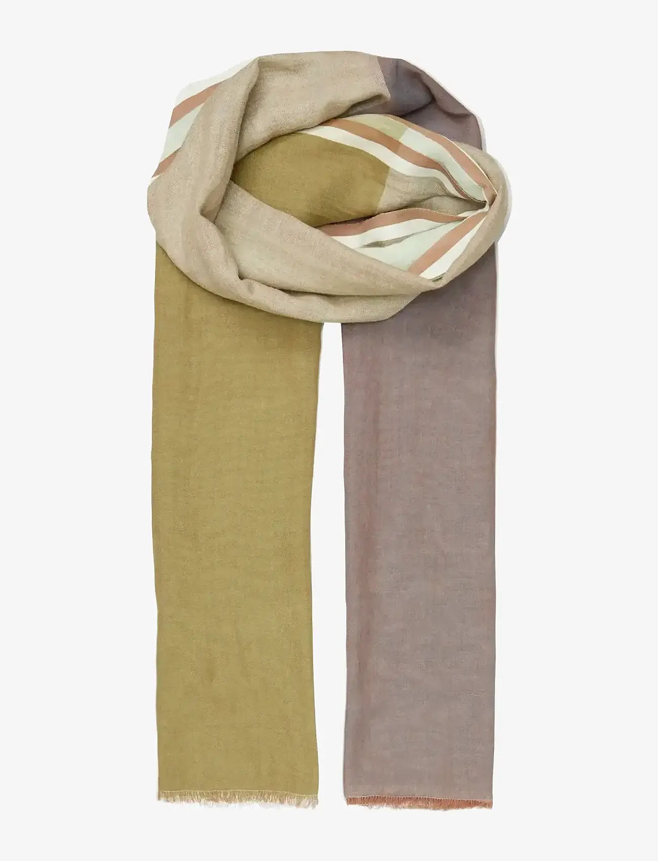 Becksöndergaard - Kikko Cowea Scarf - szaliki - khaki green - 1