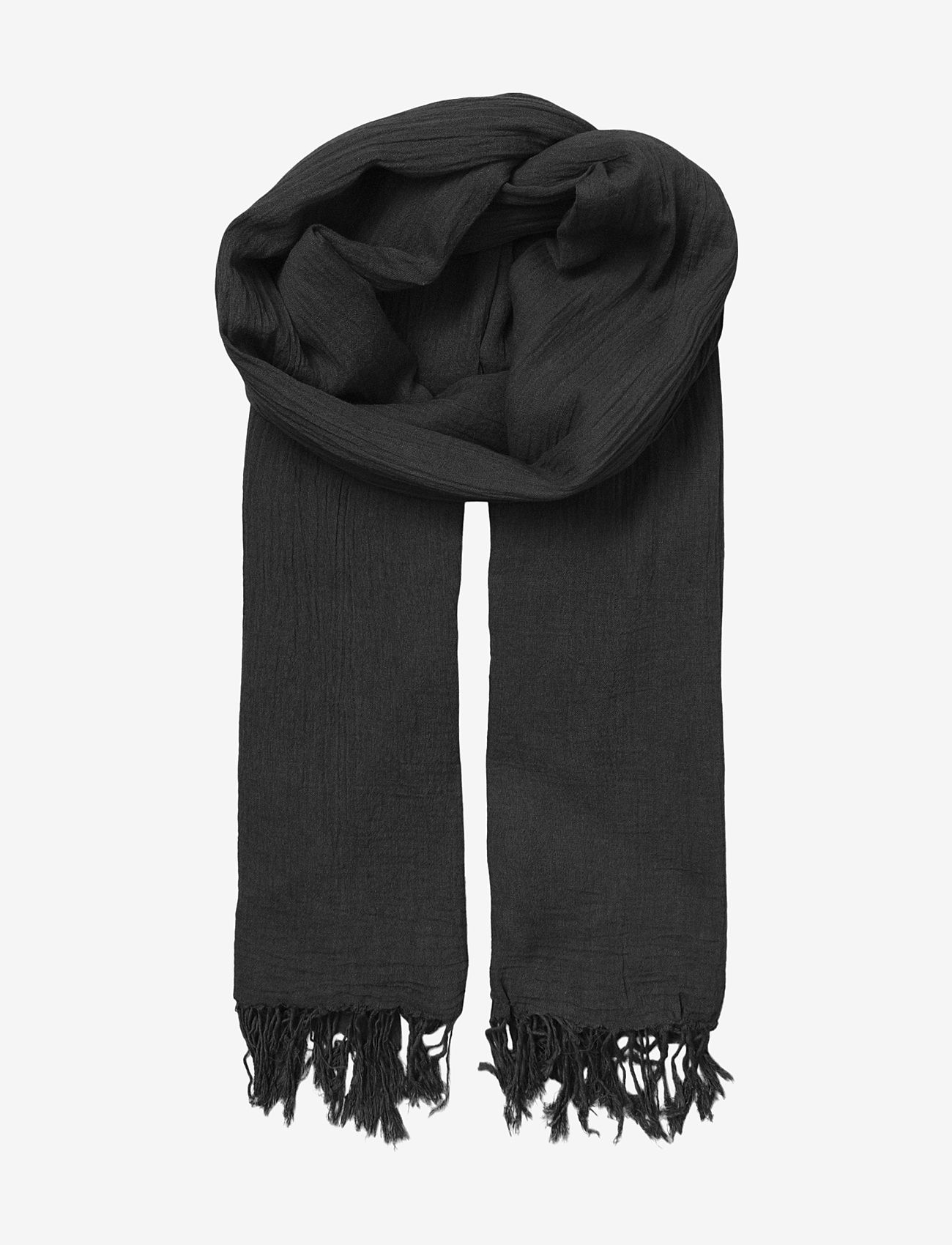 Becksöndergaard - Solid Ilona Scarf - halsdukar - black - 0