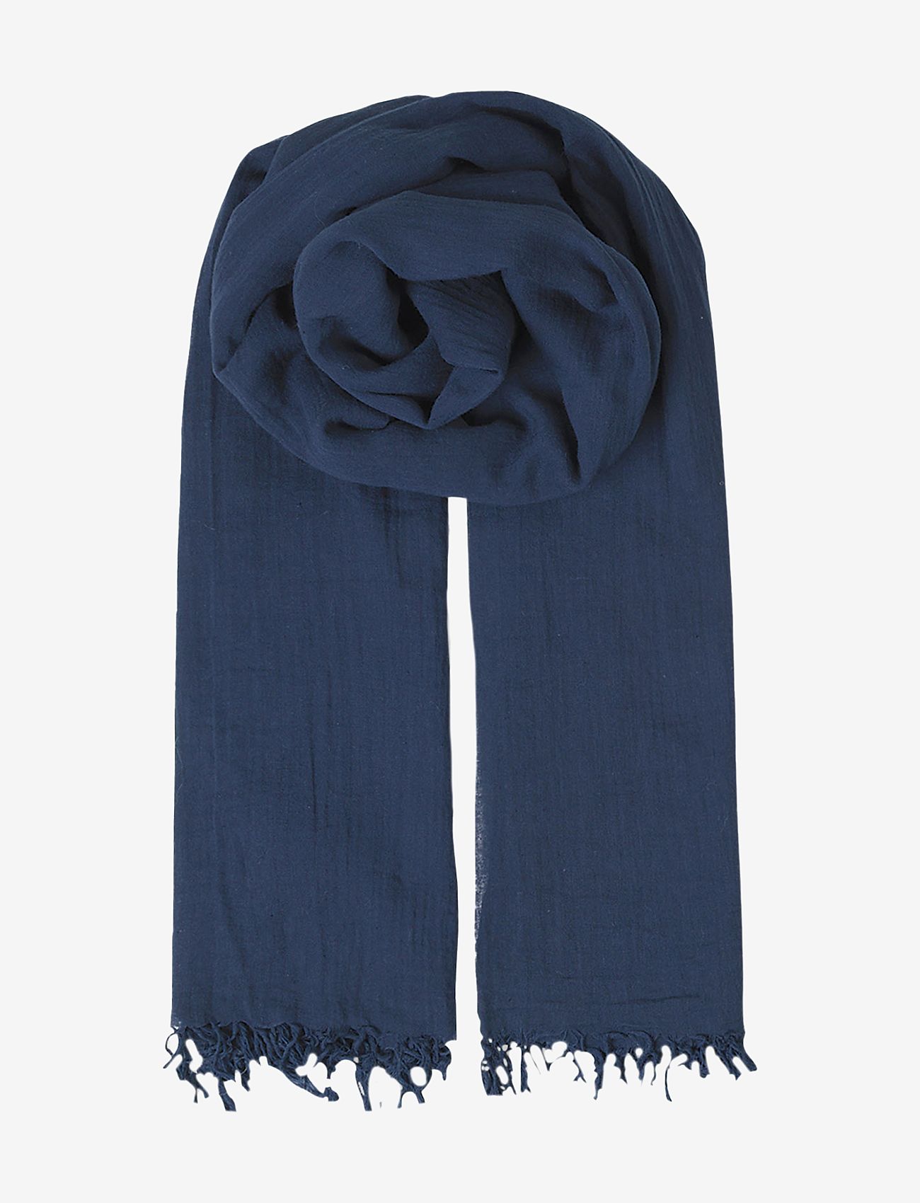 Becksöndergaard - Solid Ilona Scarf - aksessuaarid - classic navy - 0