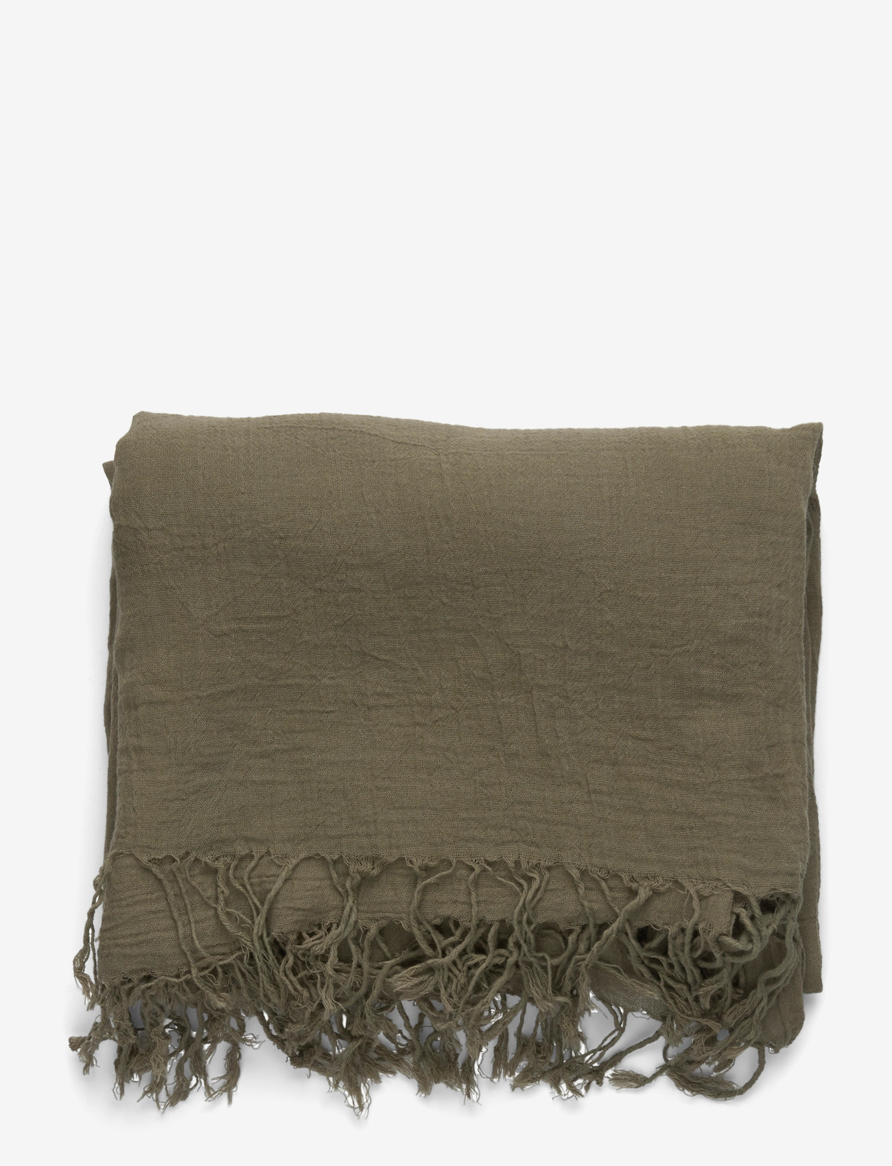 Becksöndergaard - Solid Ilona Scarf - accessories - dusty olive - 0