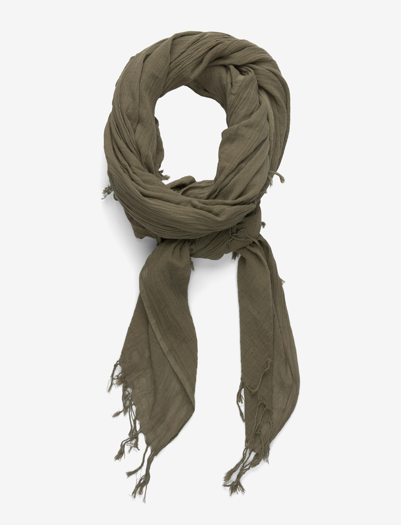 Becksöndergaard - Solid Ilona Scarf - accessories - dusty olive - 1