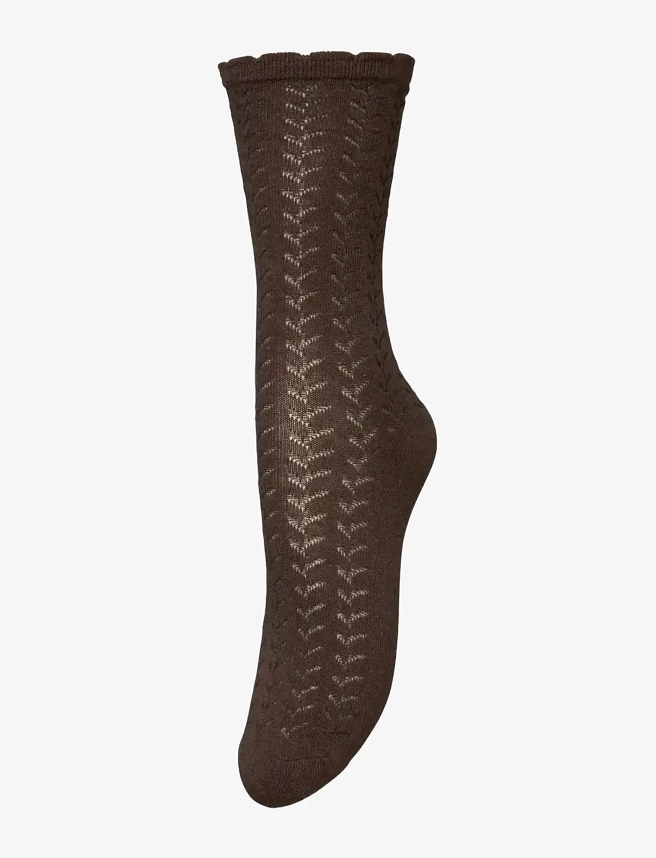 Becksöndergaard - Leofa Cotta Sock - crew-socken - hot fudge brown - 0