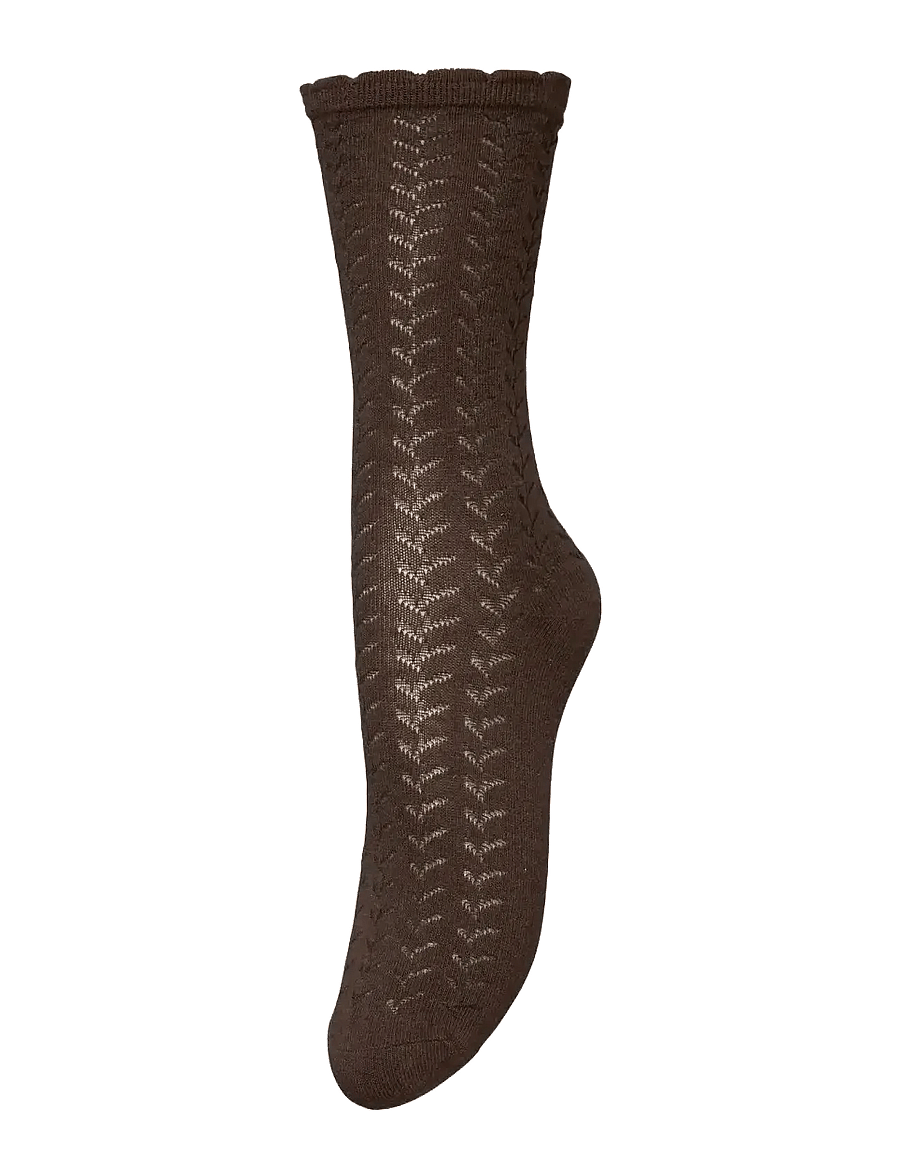 Becksöndergaard - Leofa Cotta Sock - vanliga strumpor - hot fudge brown - 0