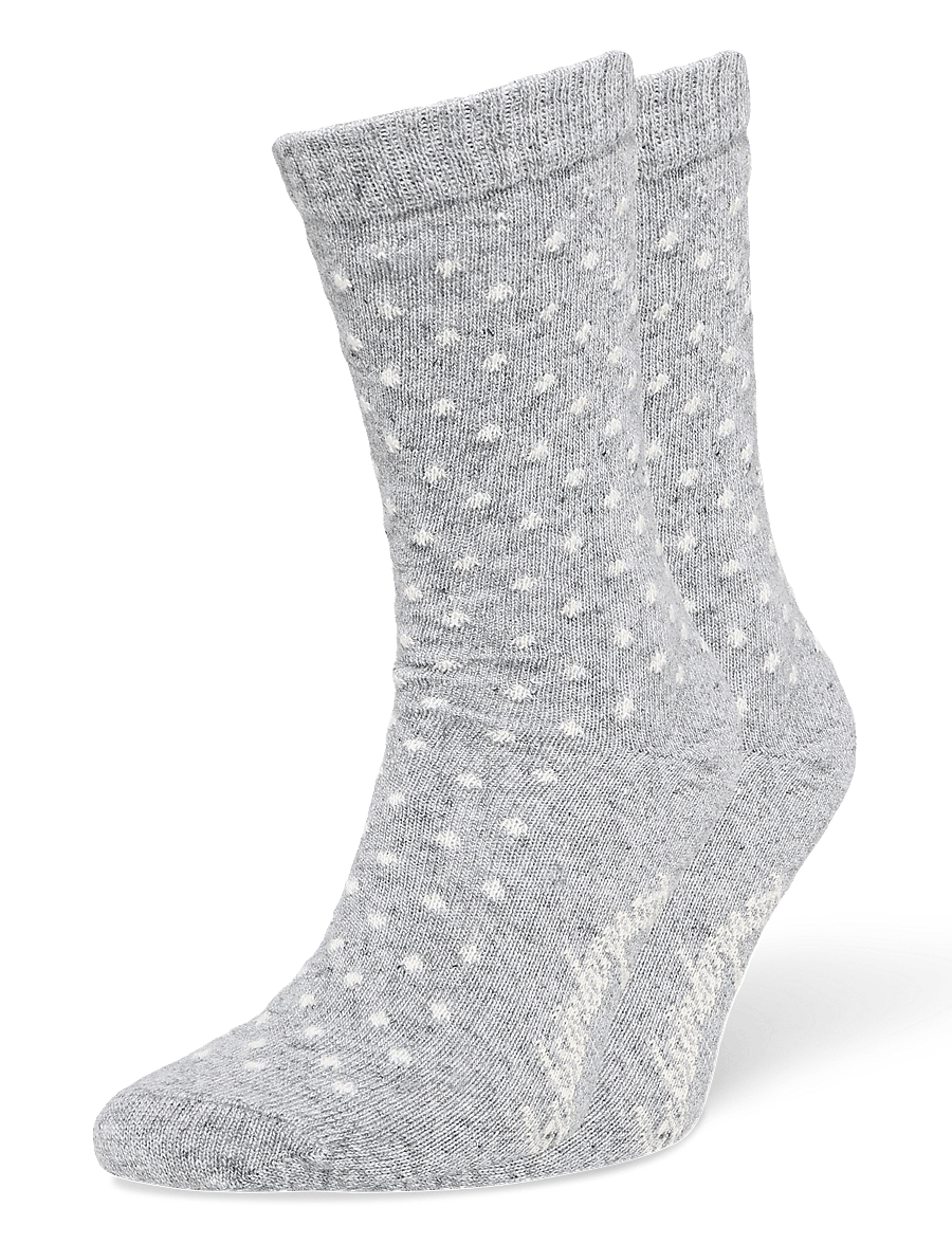 Becksöndergaard - Dotted Wola Sock - klasikinio ilgio kojinės - grey melange - 0