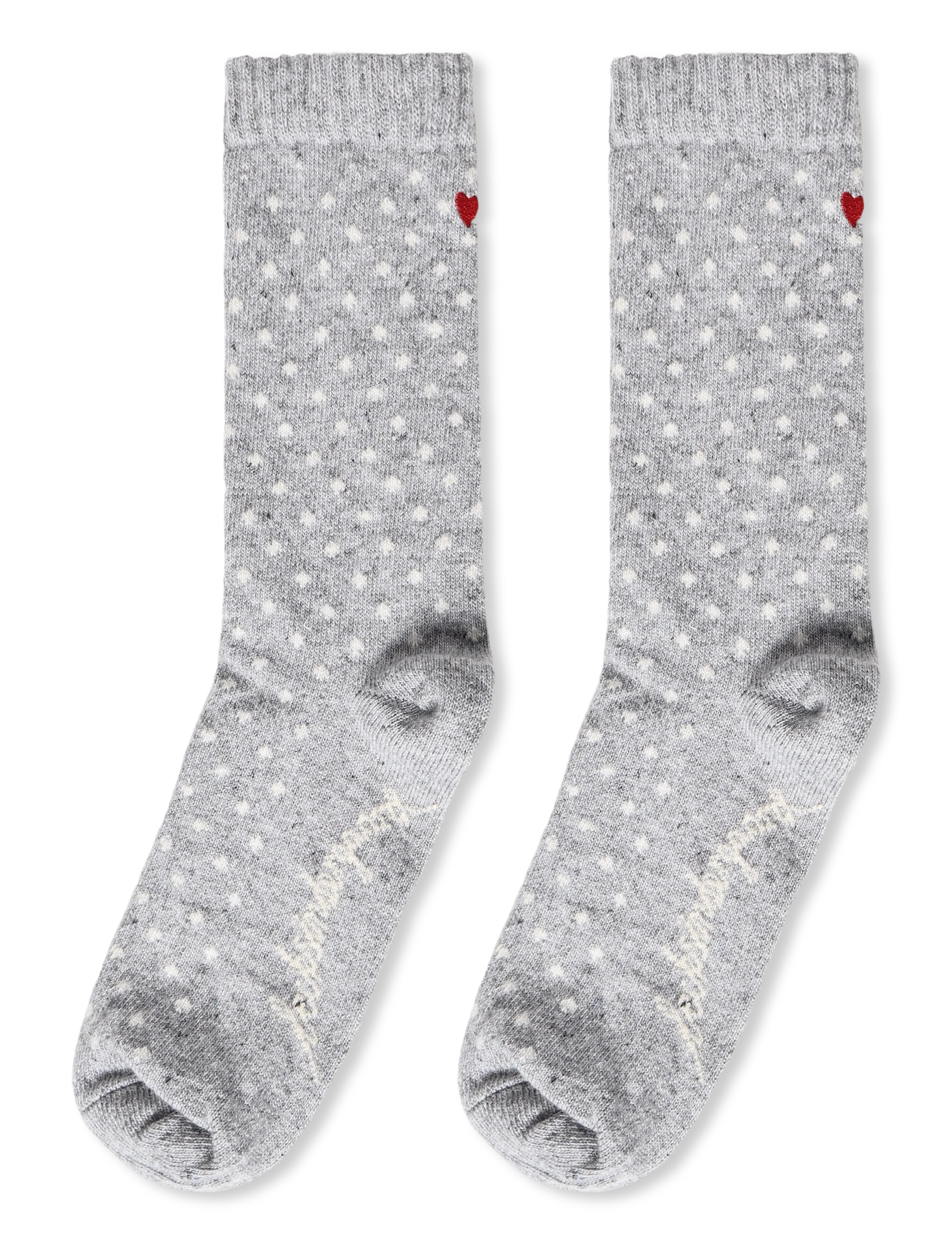Becksöndergaard - Dotted Wola Sock - klasikinio ilgio kojinės - grey melange - 1