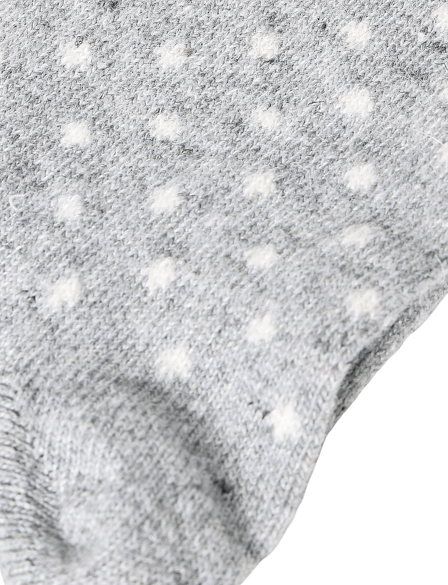 Becksöndergaard - Dotted Wola Sock - klasikinio ilgio kojinės - grey melange - 2