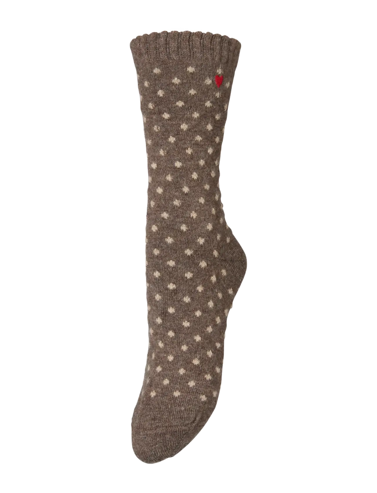 Becksöndergaard Dotted Wola Sock - Almindelige strømper - HOT FUDGE BROWN / brown