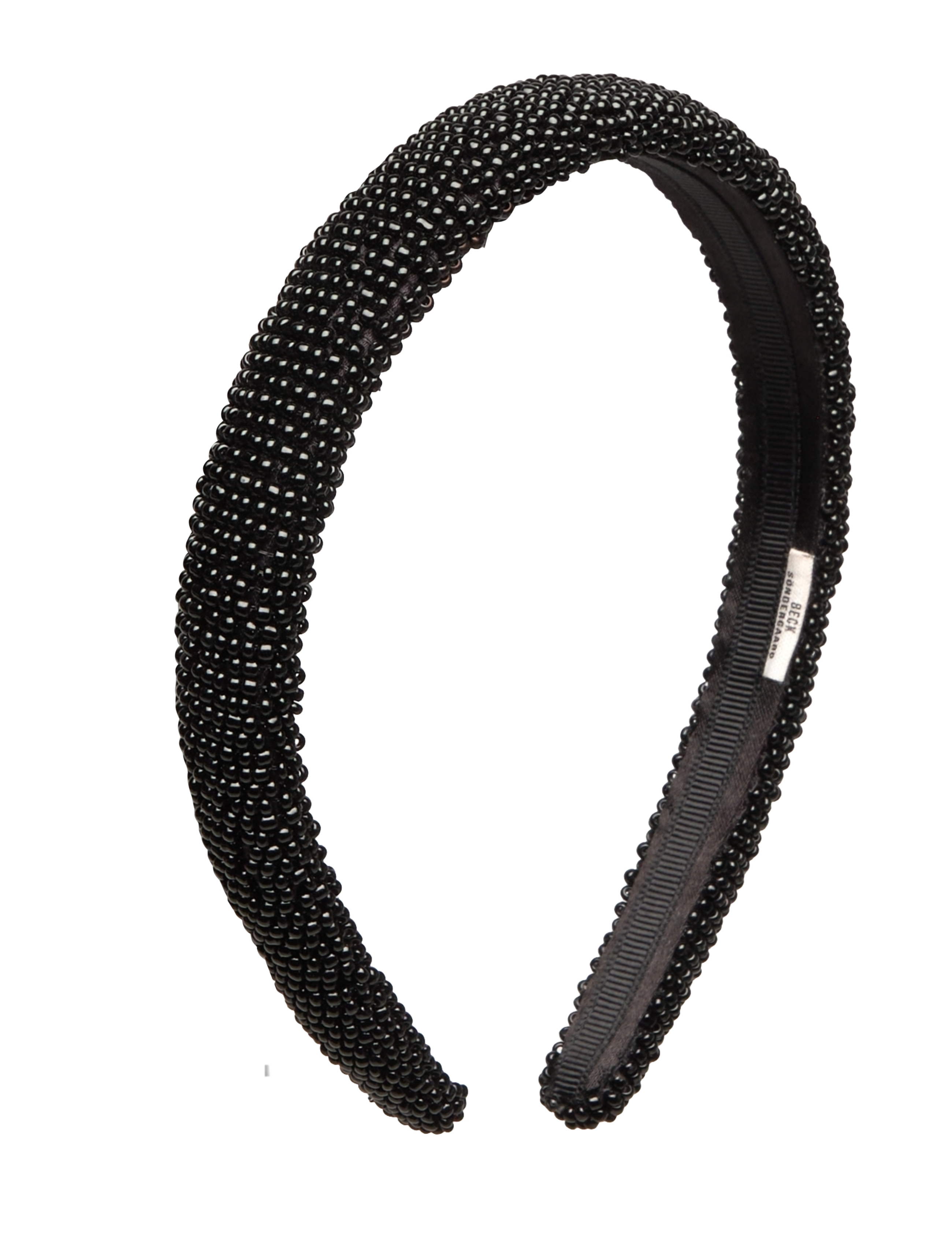 Becksöndergaard Solid Slim Beaded Hairbrace - Haarschmuck - BLACK / black