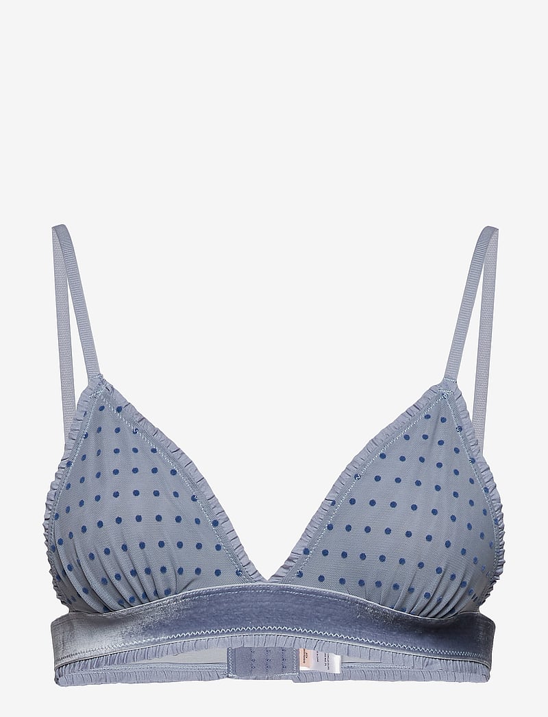 Becksöndergaard - Tassie Soft Dot Bra - bralette - country blue - 0