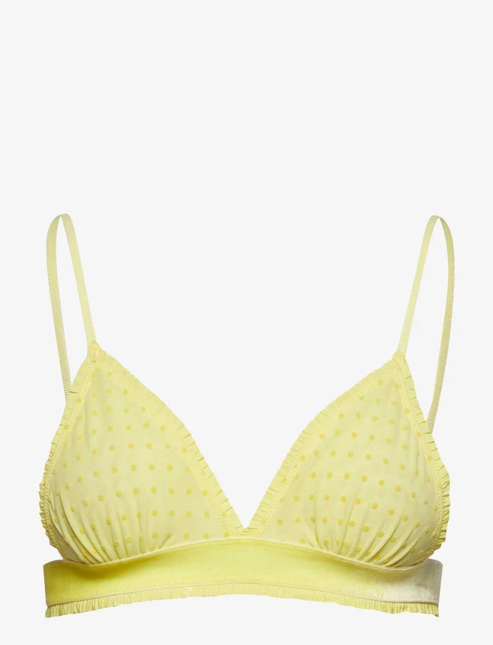 Becksöndergaard - Tassie Soft Dot Bra - bralette - limelight - 0