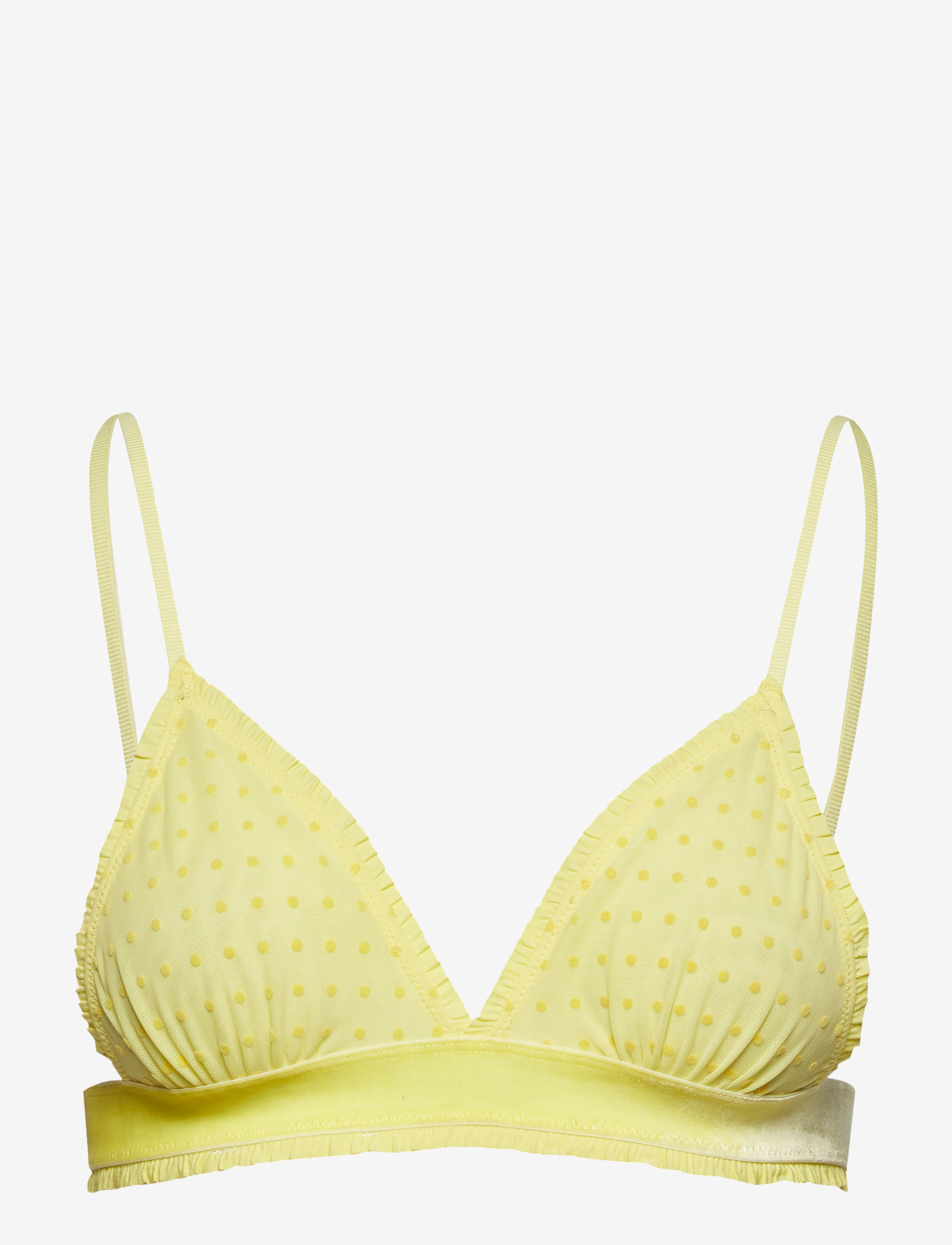 Becksöndergaard Tassie Soft Dot Bra, XS, Yellow, Bløde Bh'Er > Bralette, Dame