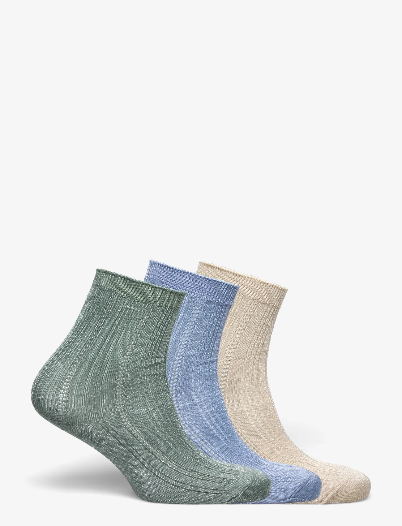 Becksöndergaard - Glitter Drake Sock 3 Pack - alhaisimmat hinnat - sand/green/blue - 1