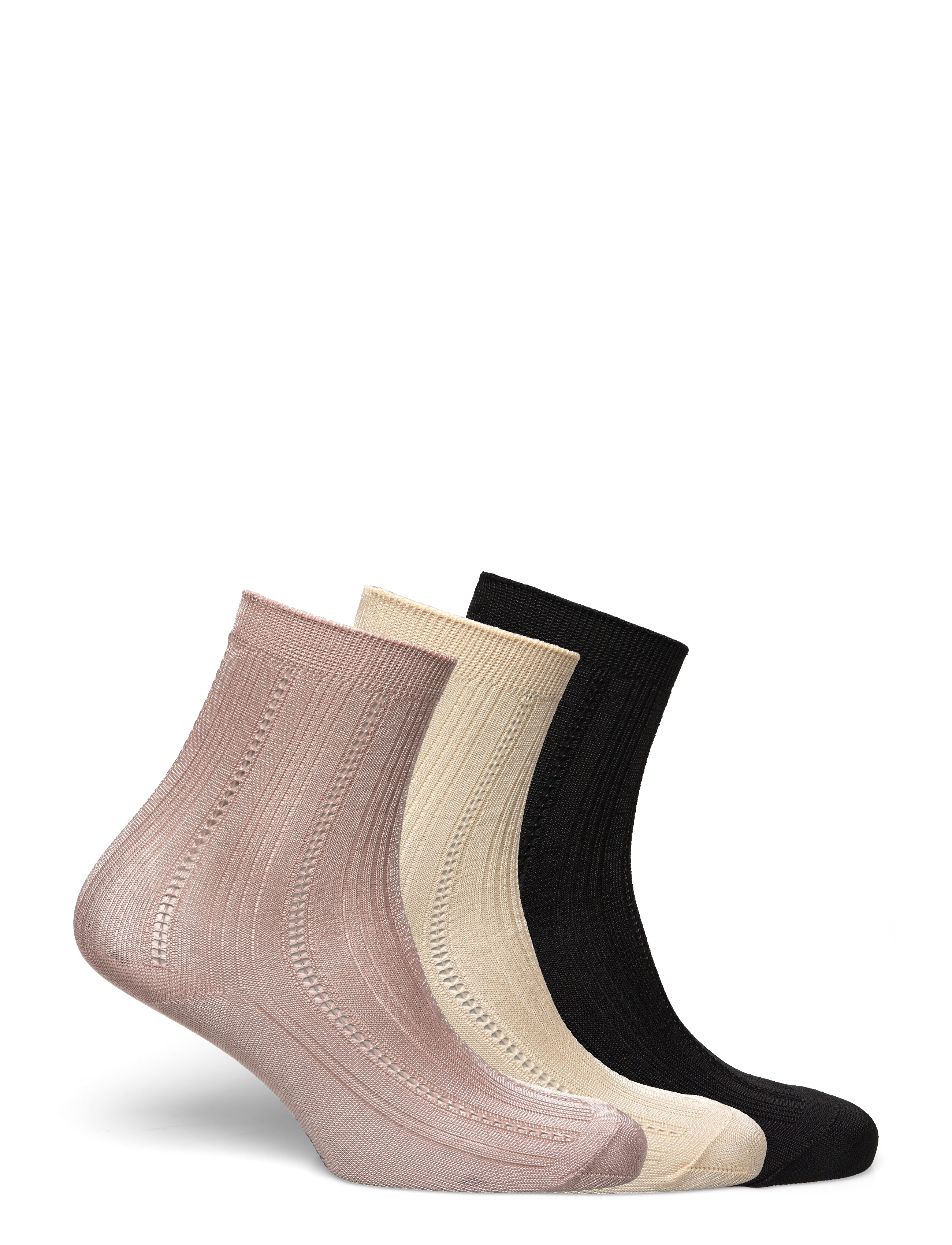 Becksöndergaard - Solid Drake Sock 3 Pack - normale socken - black/sand/fawn - 1