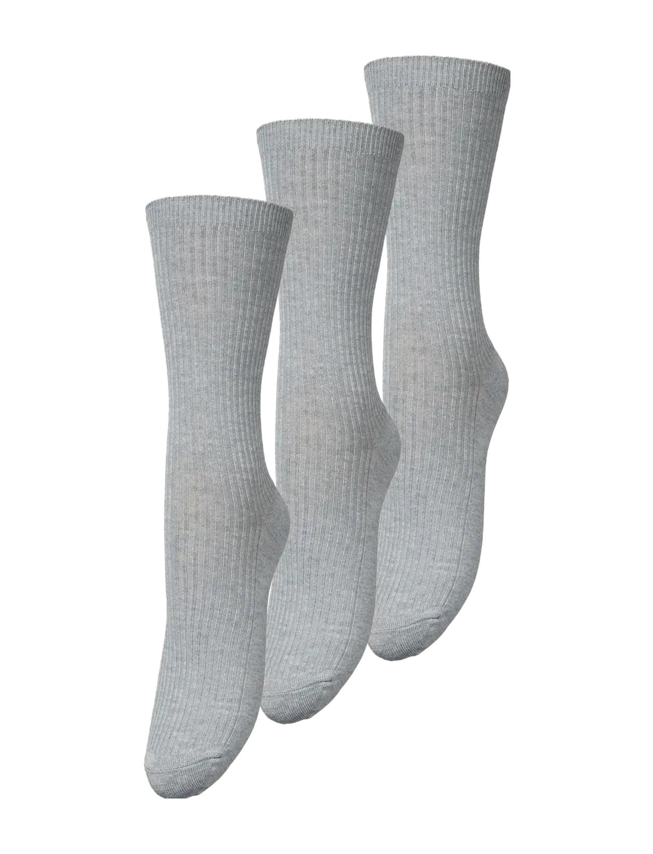 Becksöndergaard Telma Solid Sock 3 Pack, 39-41, Grey, Sokker > Almindelige Sokker, Dame