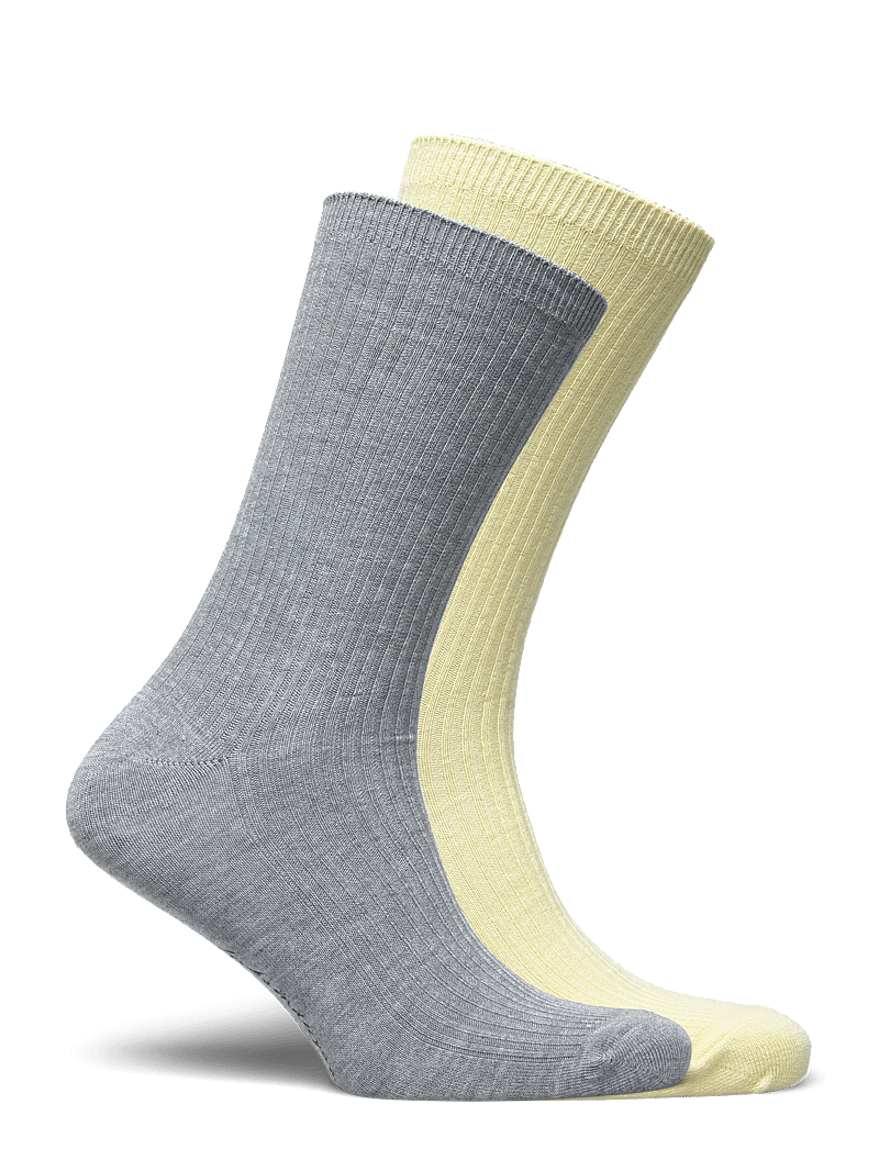 Becksöndergaard - Telma Solid Sock 2 Pack - fashion trends - grey/vanilla - 1
