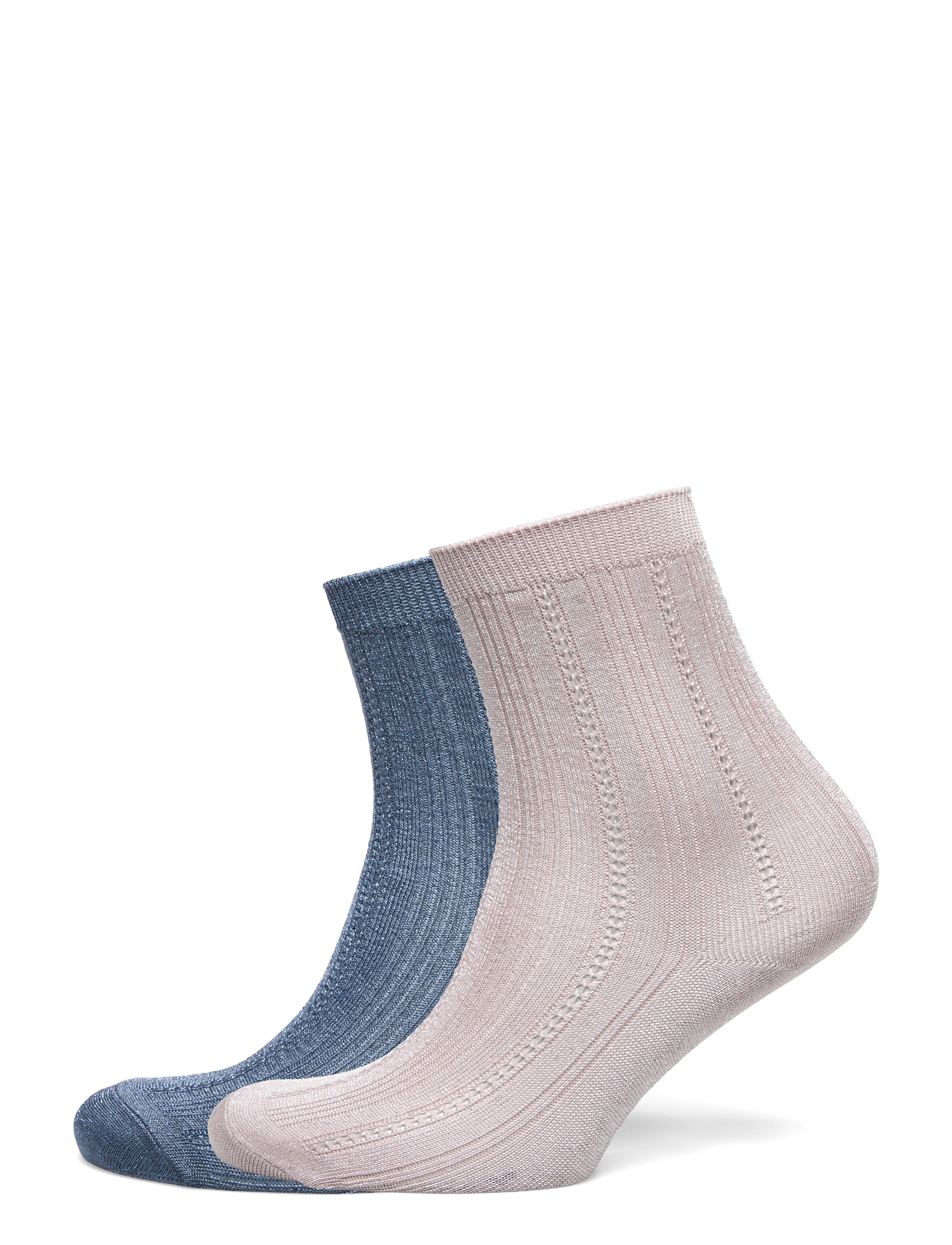 Glitter Drake Sock 2 Pack - BLUE/FAWN