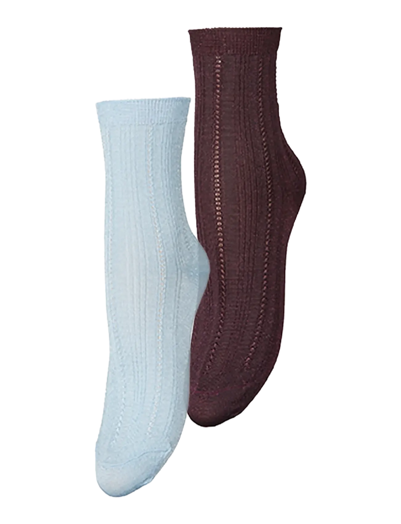 Becksöndergaard Glitter Drake Sock 2 Pack - Farben der Saison - BURGUNDY/BLUE / burgundy