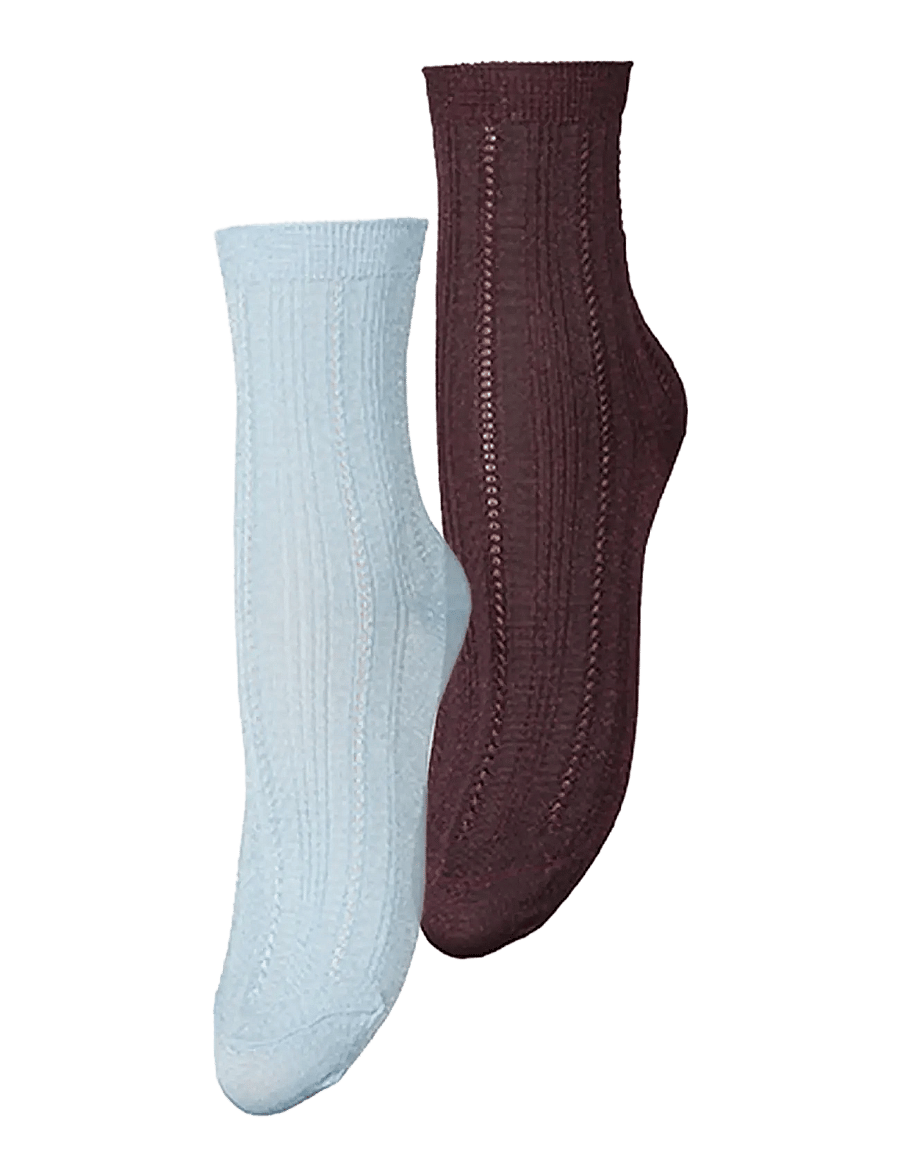 Becksöndergaard - Glitter Drake Sock 2 Pack - normale socken - burgundy/blue - 0