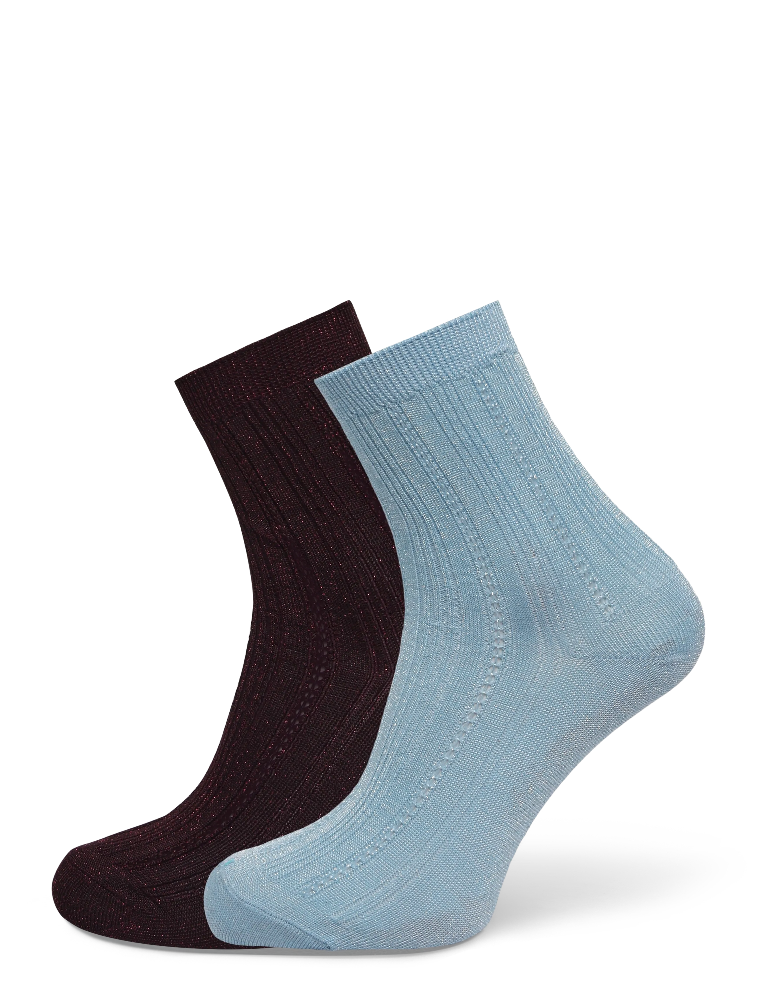 Becksöndergaard Glitter Drake Sock 2 Pack - Danska märken - BURGUNDY/BLUE / burgundy