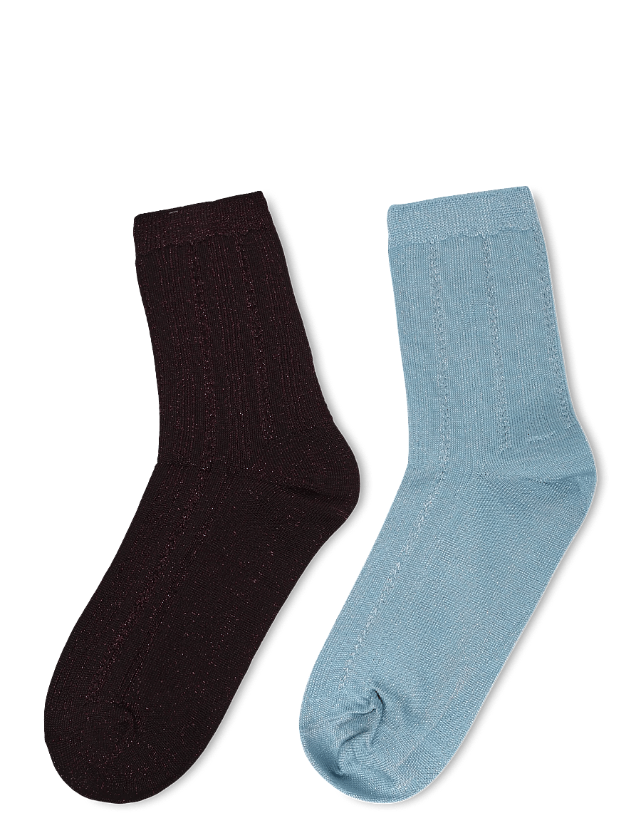 Becksöndergaard - Glitter Drake Sock 2 Pack - klassikalised sokid - burgundy/blue - 1