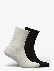 Becksöndergaard - Helga Crochet Sock 2 Pack - laveste priser - black/white - 1