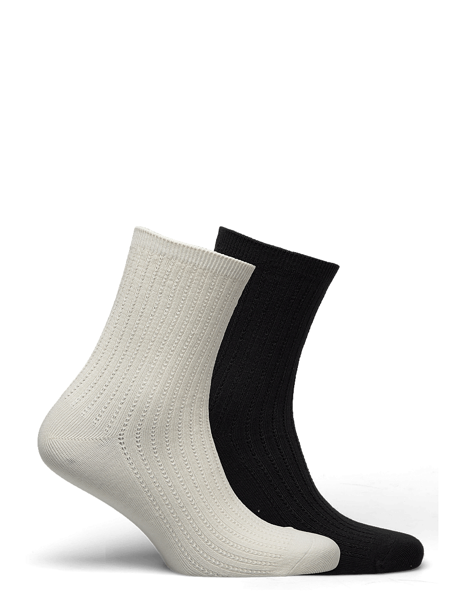 Becksöndergaard - Helga Crochet Sock 2 Pack - normale socken - black/white - 1