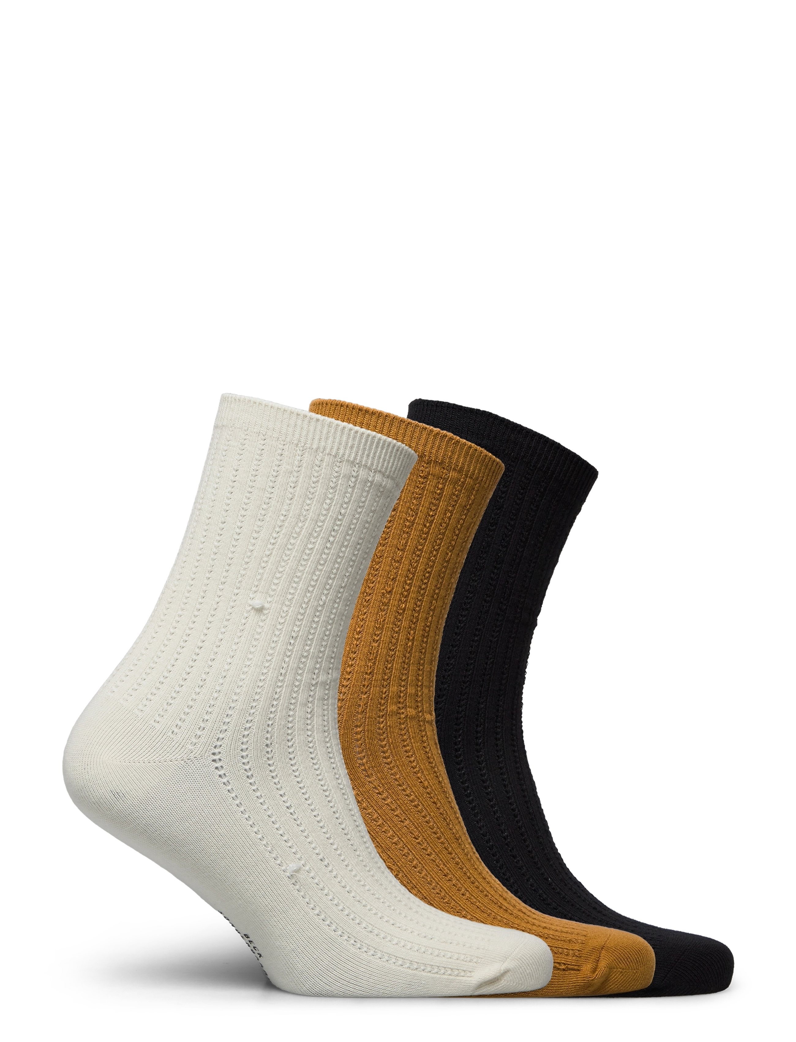 Becksöndergaard - Helga Crochet Sock 3 Pack - white/black/sand - 1