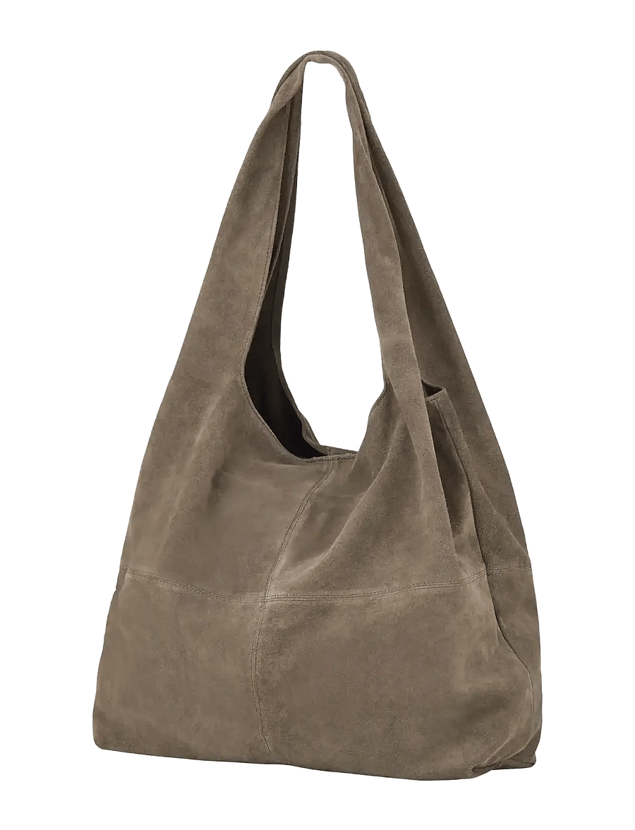 Becksöndergaard - Suede Dalliea Bag - tote bags - adobe - 0