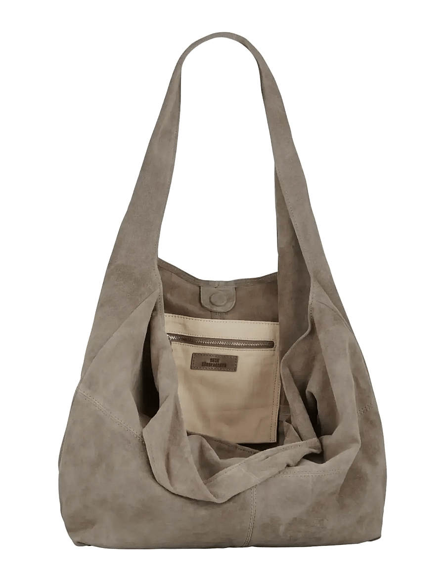 Becksöndergaard - Suede Dalliea Bag - tote bags - adobe - 1