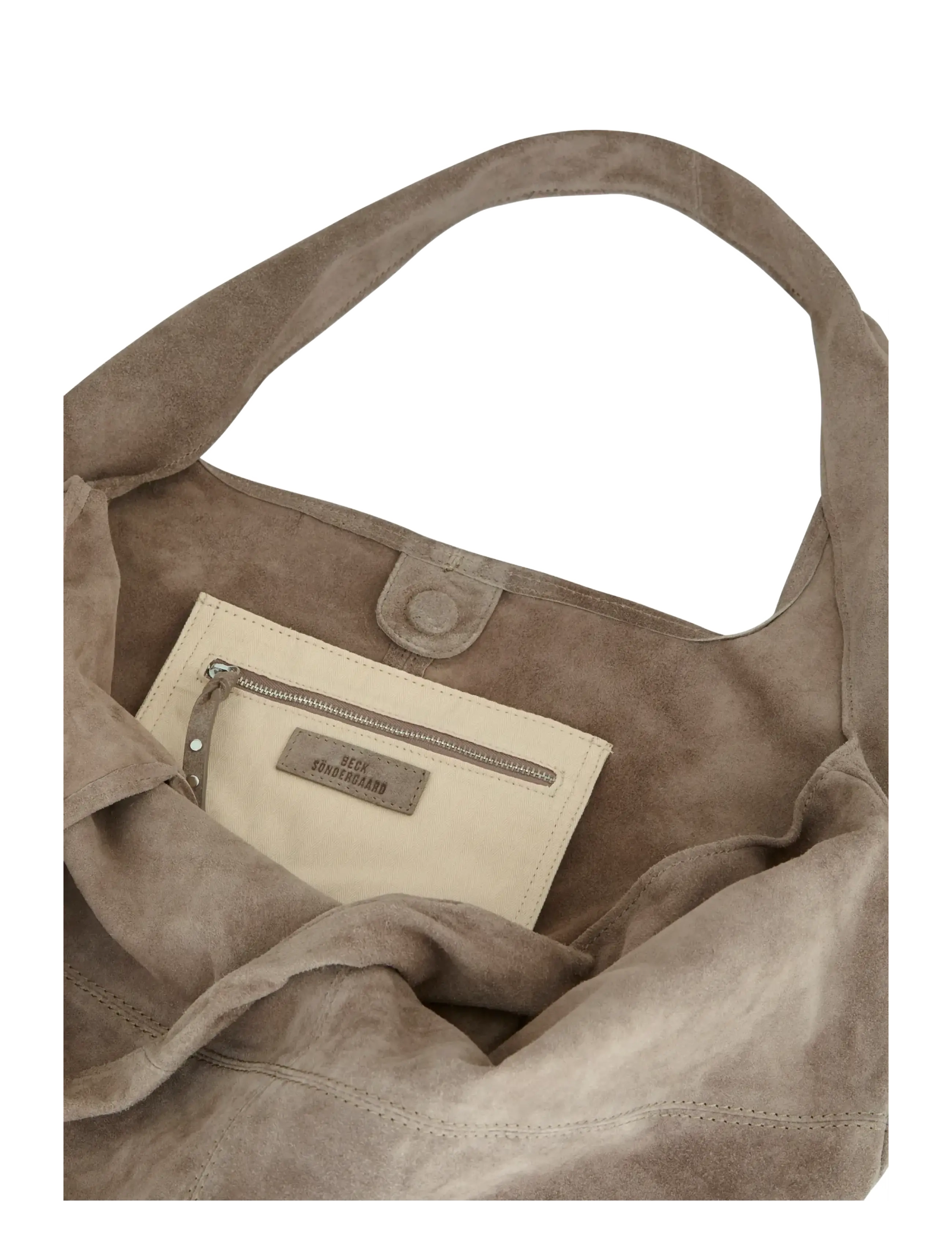 Becksöndergaard - Suede Dalliea Bag - tote bags - adobe - 2
