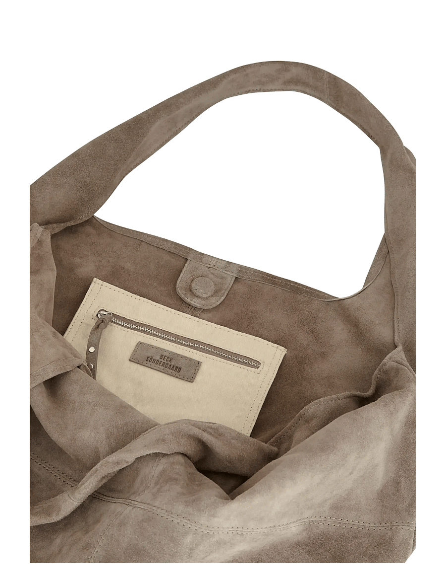 Becksöndergaard - Suede Dalliea Bag - tote bags - adobe - 2
