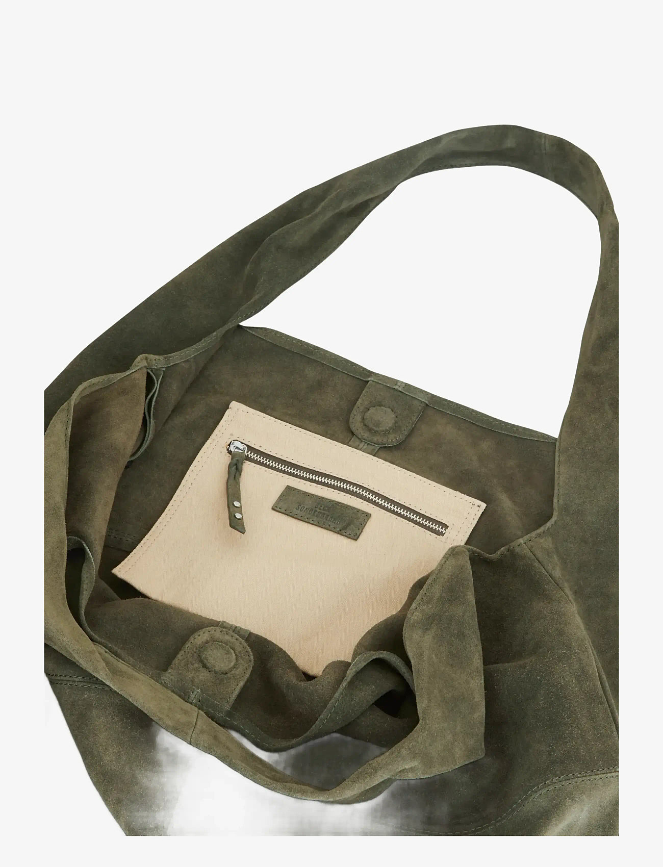 Becksöndergaard - Suede Dalliea Bag - totes - army - 2