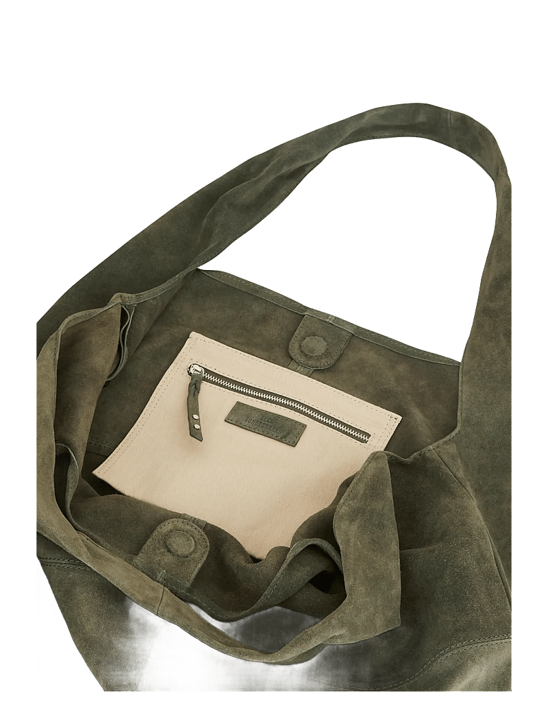 Becksöndergaard - Suede Dalliea Bag - totes - army - 2