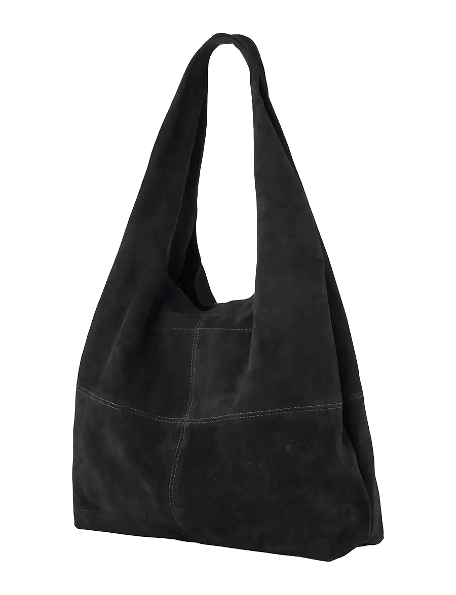 Becksöndergaard - Suede Dalliea Bag - tote töskur - black - 1