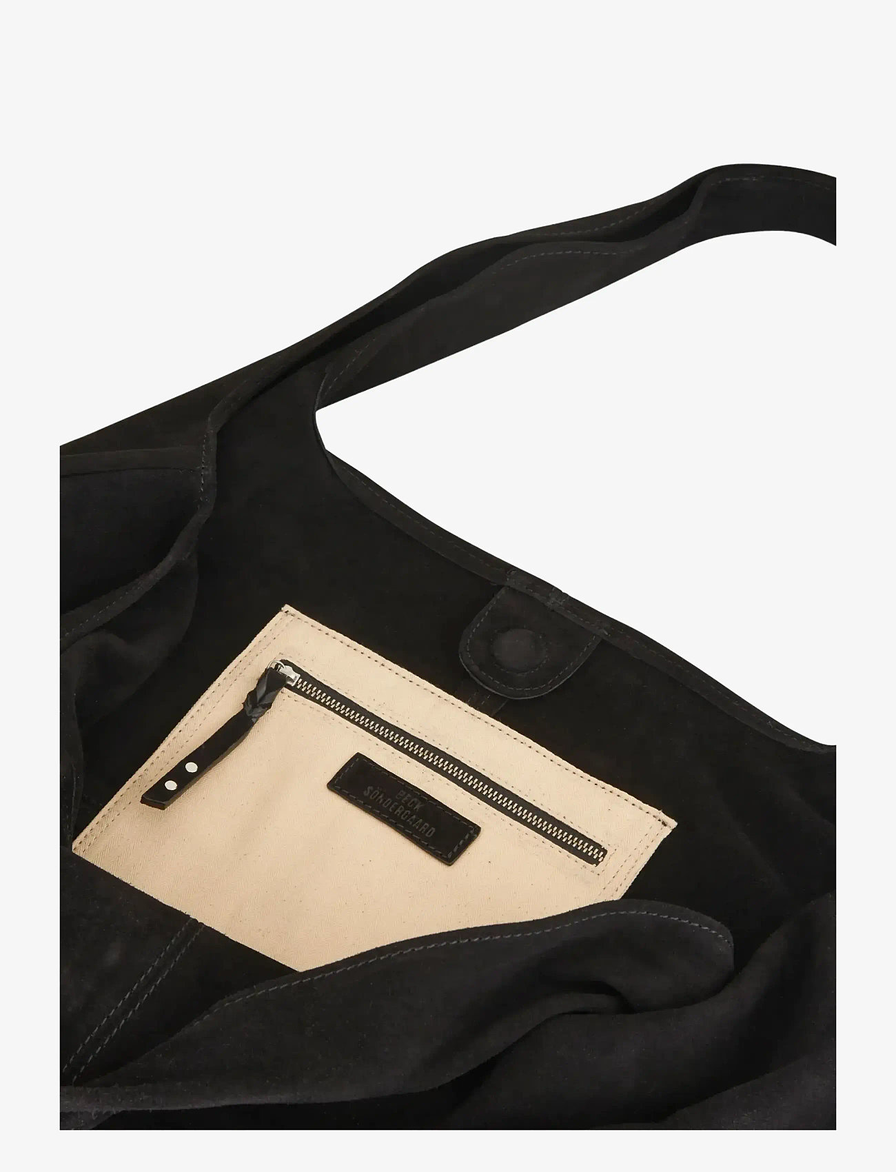 Becksöndergaard - Suede Dalliea Bag - tote bags - black - 3