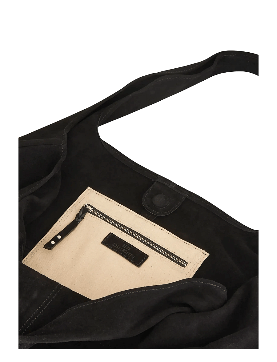 Becksöndergaard - Suede Dalliea Bag - tote töskur - black - 3