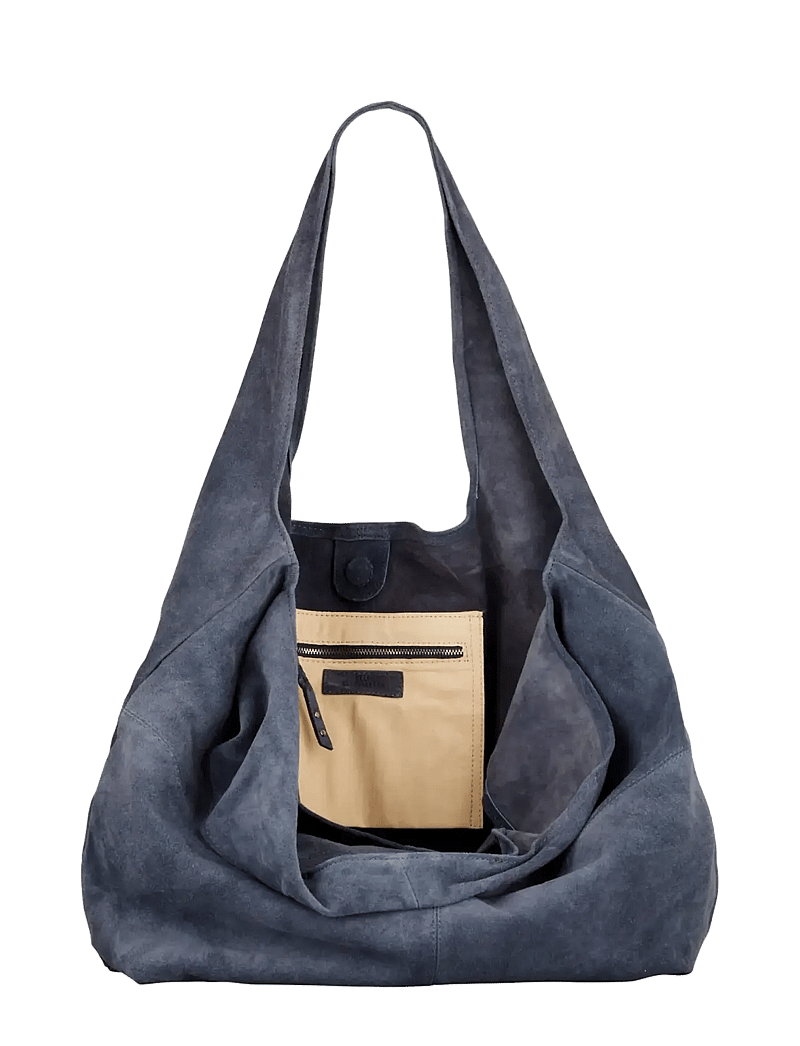 Becksöndergaard - Suede Dalliea Bag - totes - dark blue - 1