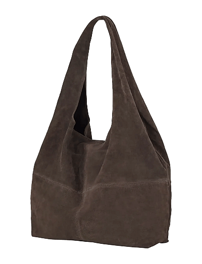 Becksöndergaard Suede Dalliea Bag - Shoppers & Tote Bags - HOT FUDGE BROWN / brown