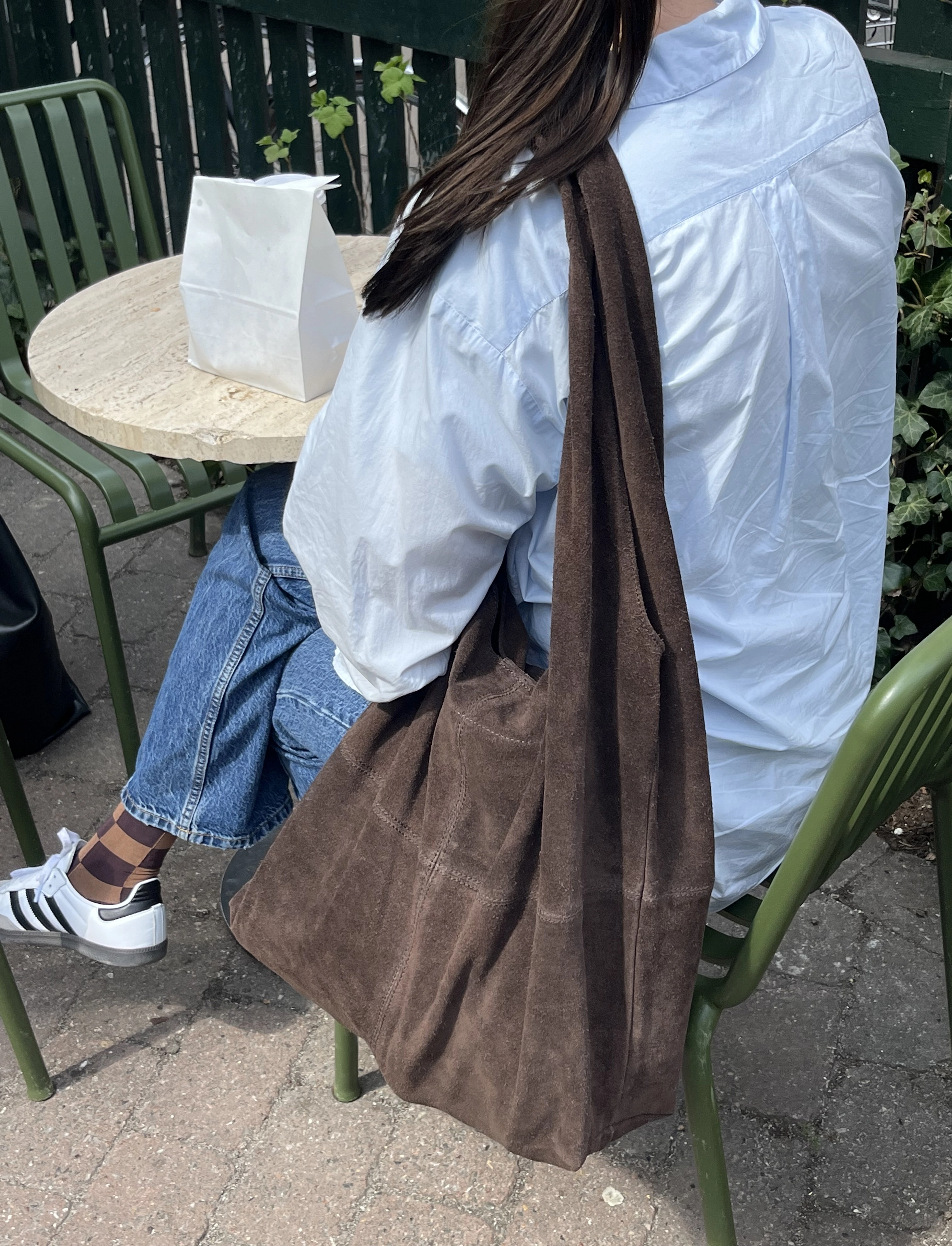 Becksöndergaard Suede Dalliea Bag, 40X 40 cm, Bags, Braun - Totes, Frauen