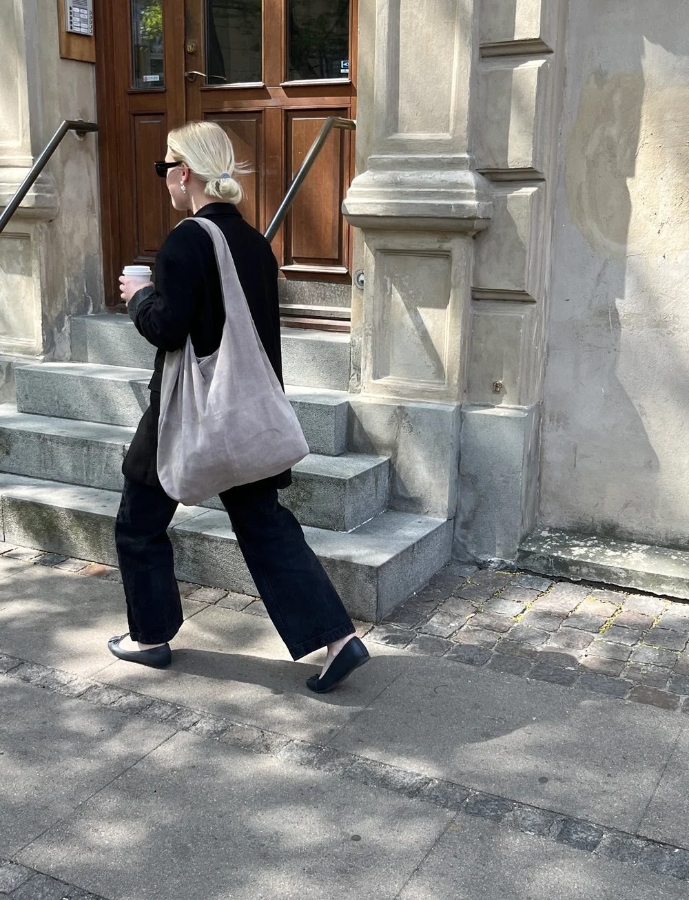 Becksöndergaard - Suede Dalliea Bag - shoppingväskor - porpoise gray - 0