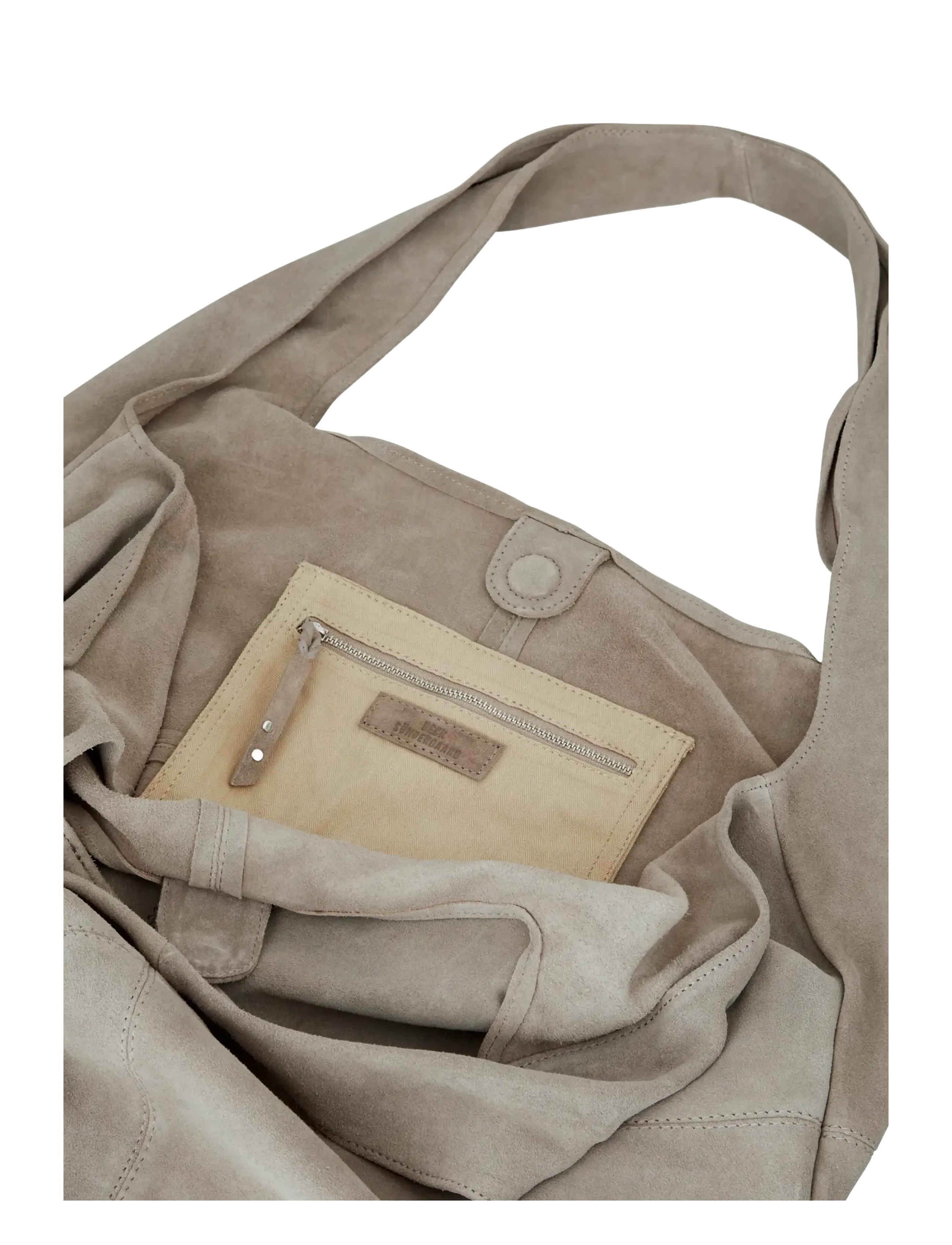 Becksöndergaard - Suede Dalliea Bag - tote bags - porpoise gray - 3