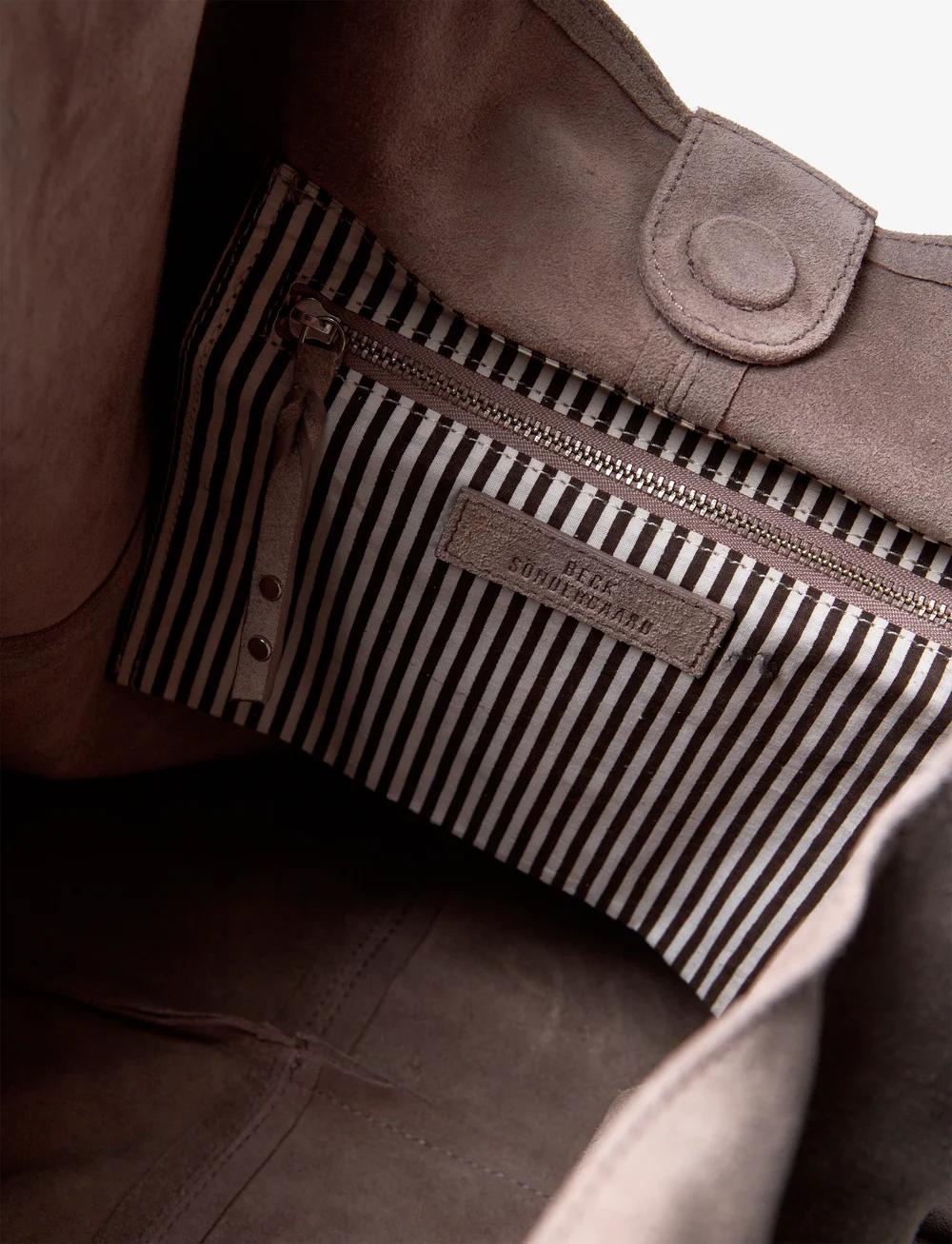 Becksöndergaard - Suede Dalliea Bag - shoppingväskor - porpoise gray - 4